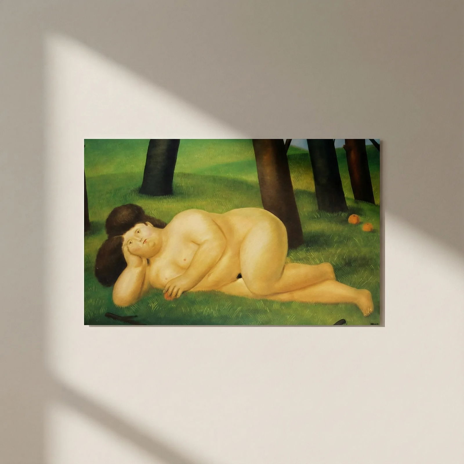 Fernando Botero 29 Reclining Woman 1983: Title: Fernando Botero 29 Reclining Woman 1983 Artist: Fernando Botero Description: Title: Reclining Woman Artist: Fernando Botero Country: Colombia Medium: Offset - Quadrichromie 29 Marks: Not signed