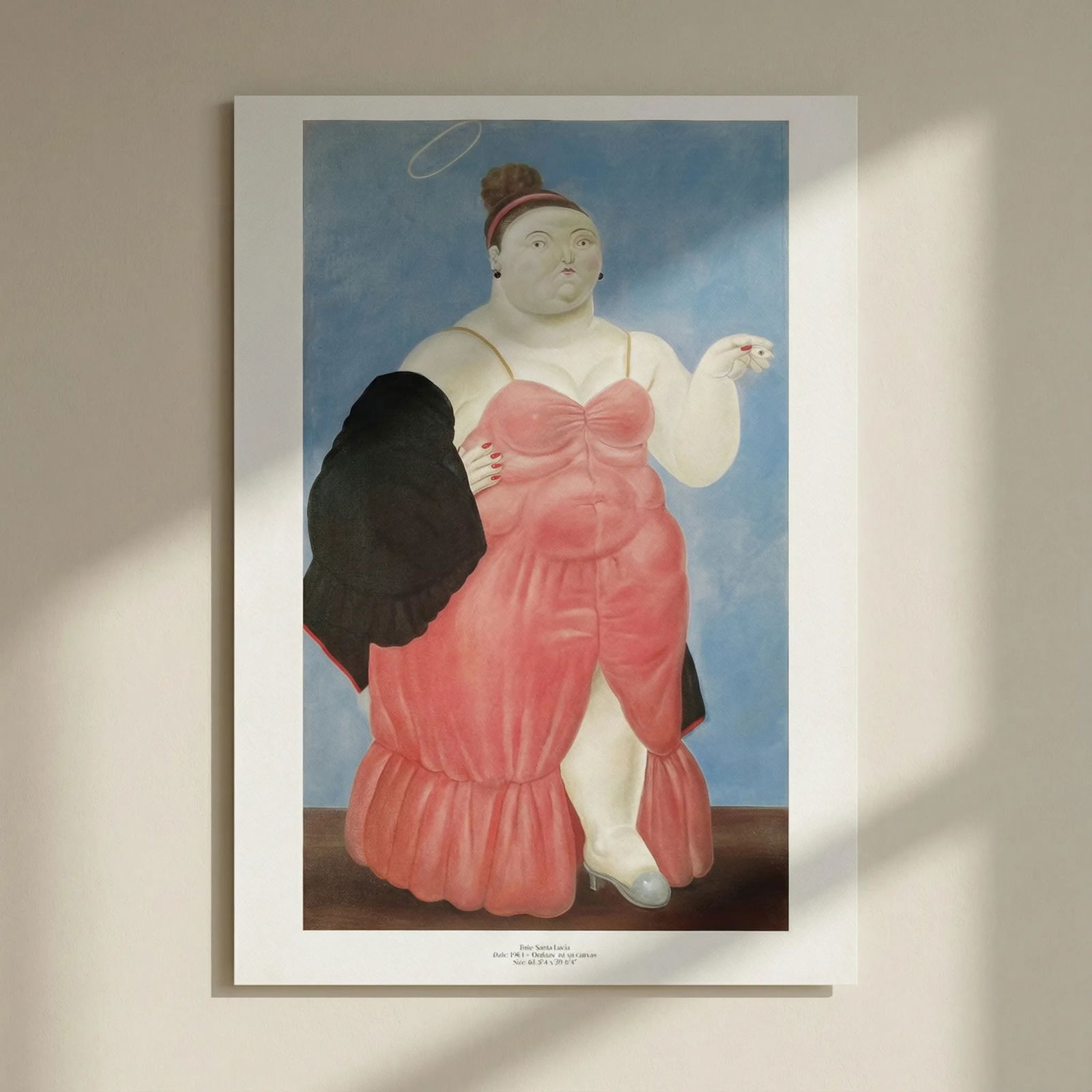 Fernando Botero 34 Santa Lucia: Title: Fernando Botero 34 Santa Lucia Artist: Fernando Botero Description: Title: Santa Lucia Artist: Fernando Botero Country: Colombia Medium: Offset - Quadrichromie 34 Marks: Not signed, not numbere