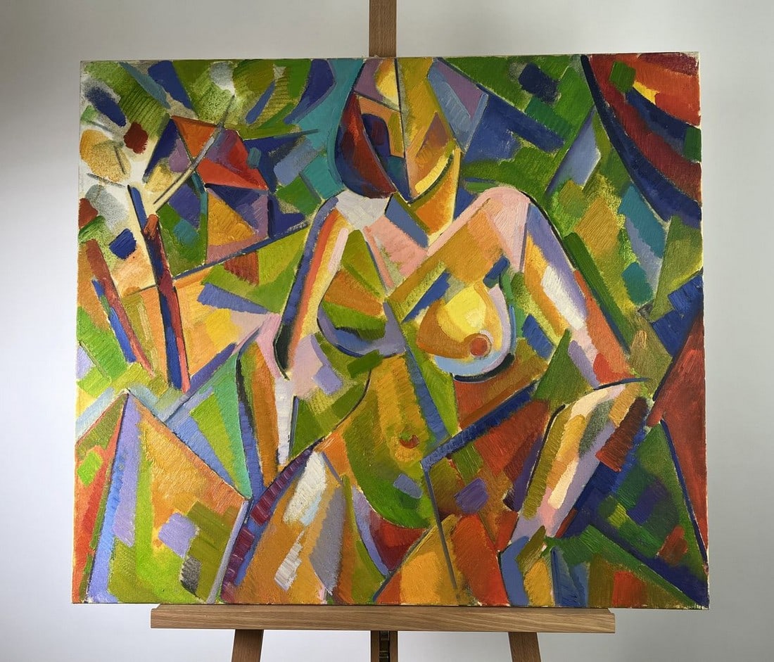 Oil painting The infinity of the moment Pavel Dobrev: Title: Oil painting The infinity of the moment Pavel Dobrev Description: №AAA5156The oil painting on Canvas titled "The Infinity of the Moment" is a compelling exploration of time, identity, and