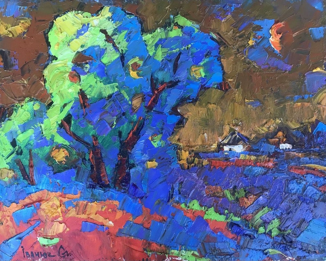 Oil painting Moonlit night Kalenyuk Alex: Title: Oil painting Moonlit night Kalenyuk Alex Description: №Kalen 854 *** ABOUT THIS PAINTING *** * TITLE: "Moonlit night" * ARTISTS: Kalenyuk Alex * SIZE: 40x50 cm/'15.74x19.68 inches' * MEDI