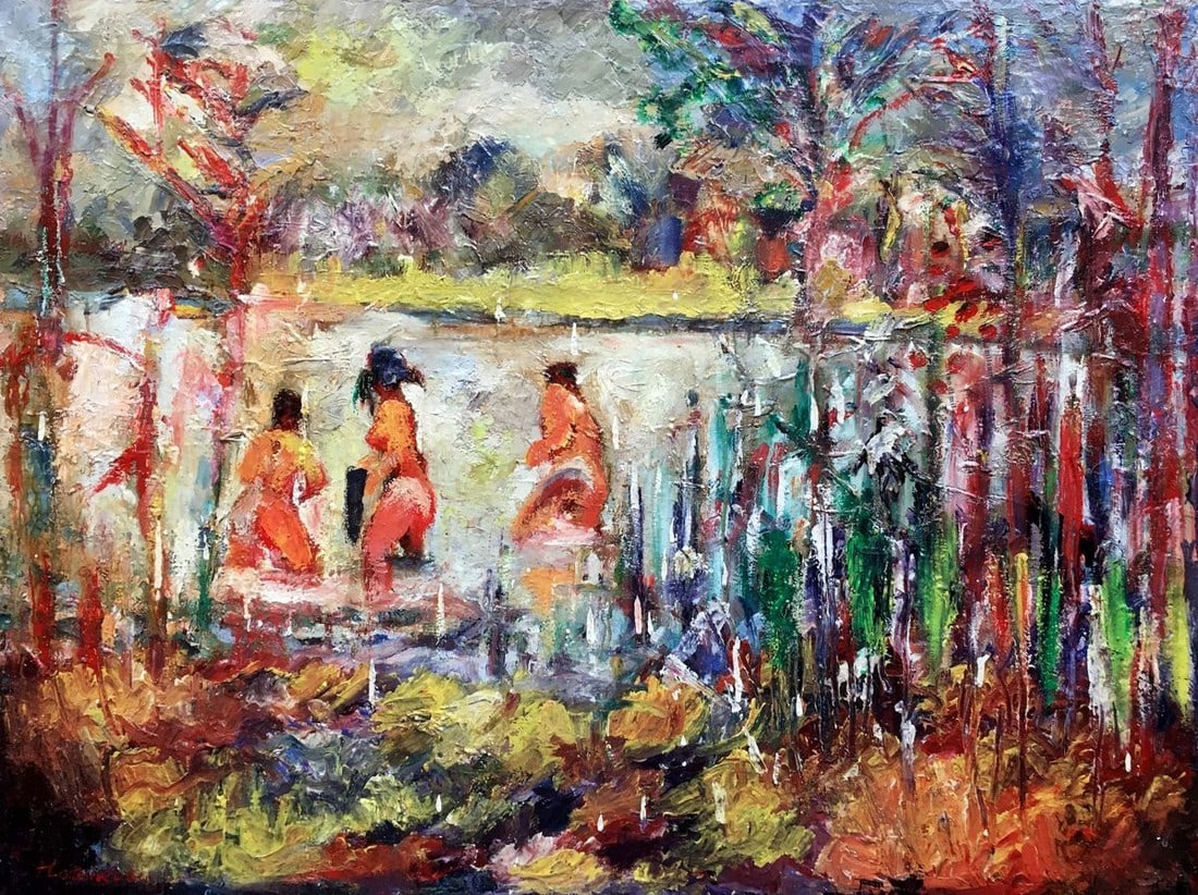 Abstract oil painting August Novikovsky Alexander Vladimirovich (1 of 10)