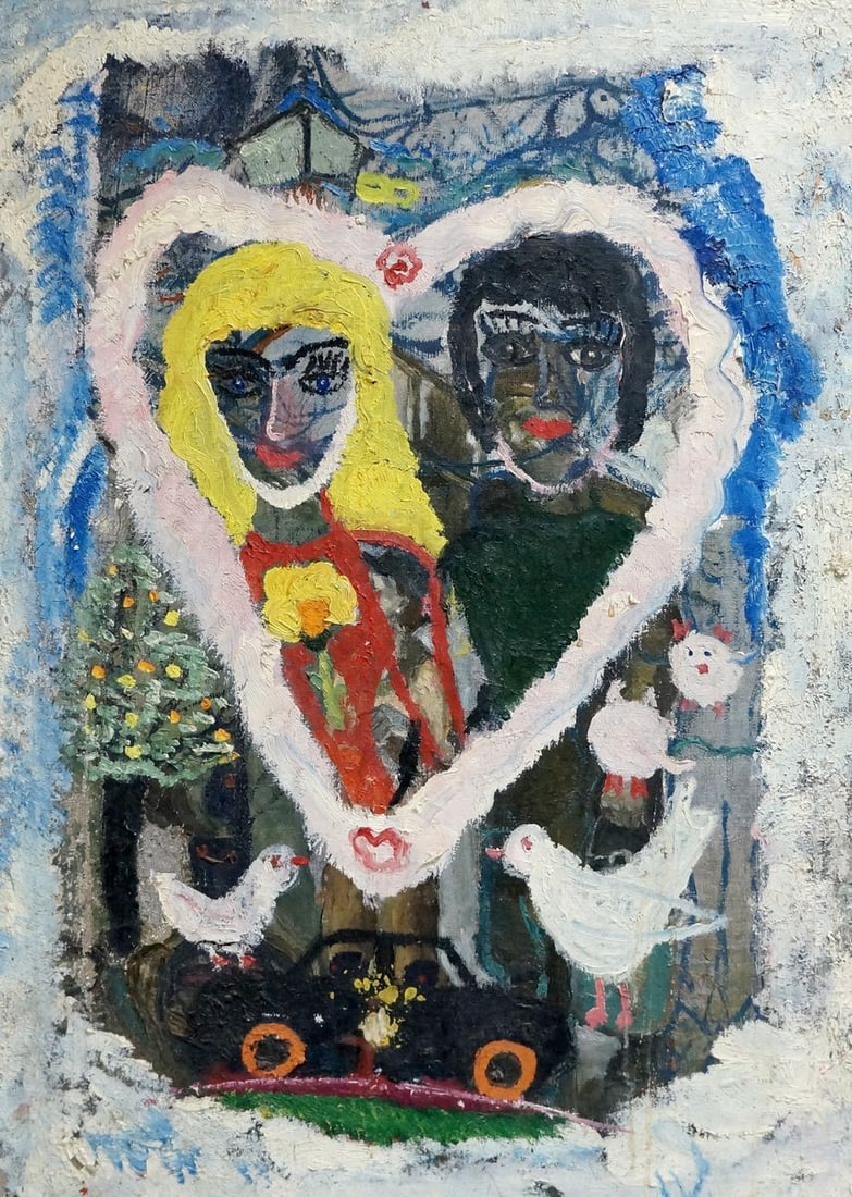 Oil painting Love Valentin Dmitrievich Khrushch (1 of 8)