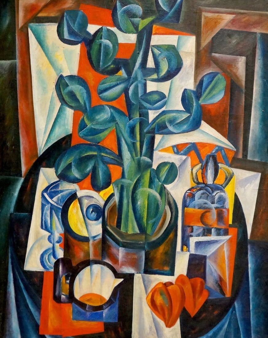 Abstract oil painting Still life Kakichev Yuri Petrovich: Title: Abstract oil painting Still life Kakichev Yuri Petrovich Description: №Vern 1178 *** ABOUT THIS PAINTING *** * TITLE: "Still life" * ARTISTS: Kakichev Yuri Petrovich * SIZE: 100x80 cm/'39