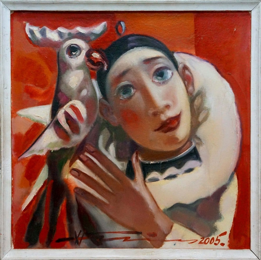 Abstract oil painting Portrait Nikolai Nikolaevich Prokopenko: Title: Abstract oil painting Portrait Nikolai Nikolaevich Prokopenko Description: №Vern 1472 *** ABOUT THIS PAINTING *** * TITLE: "Portrait" * ARTISTS: Nikolai Nikolaevich Prokopenko * SIZE: 50x