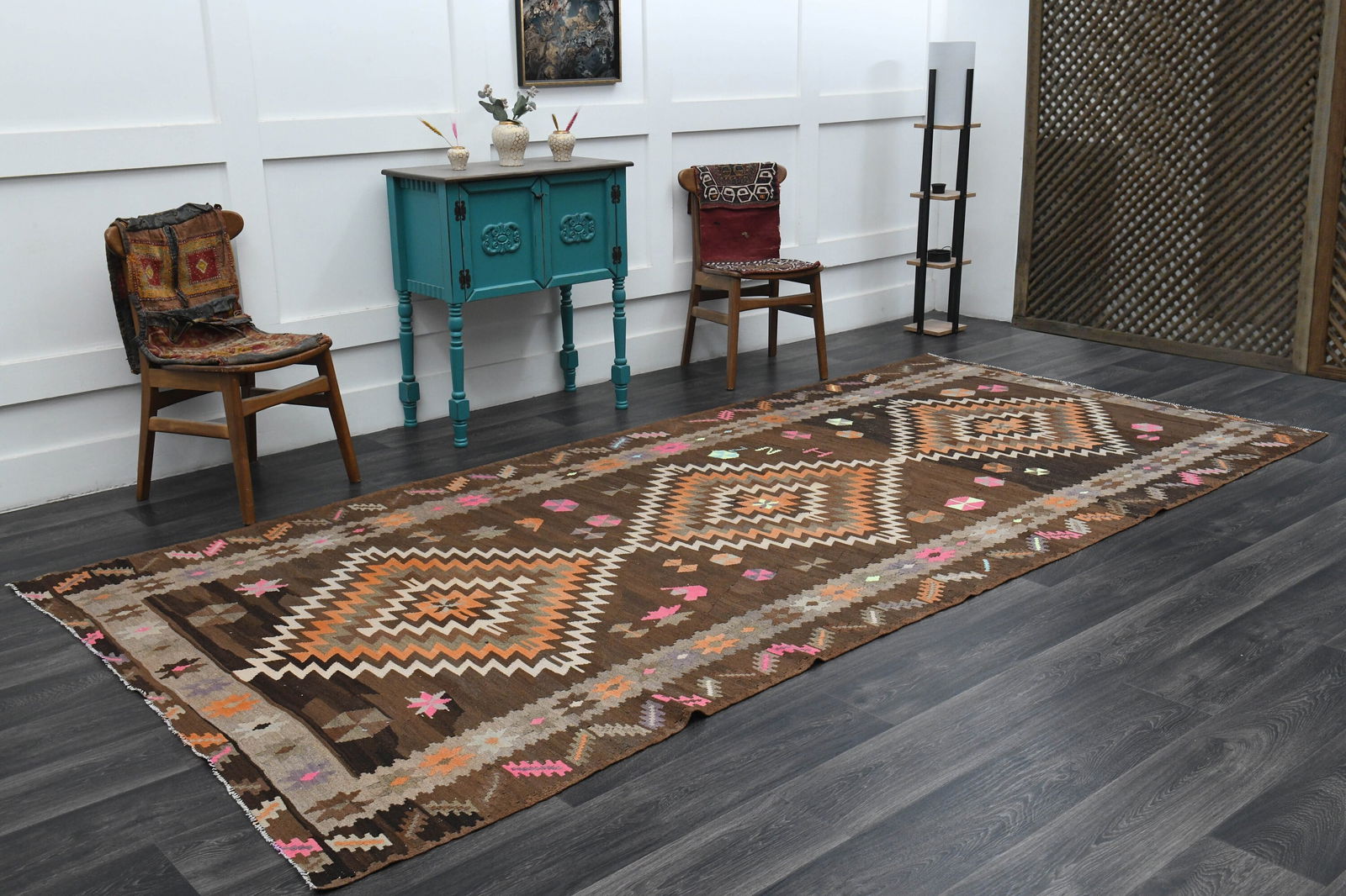 6x12 ft, Geometric Wide Runner - 9