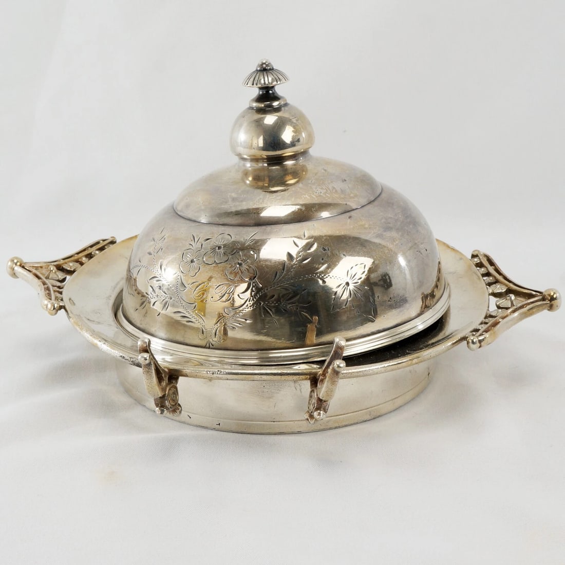 Victorian Butter Dish Silver Plate 19th Century (1 of 13)