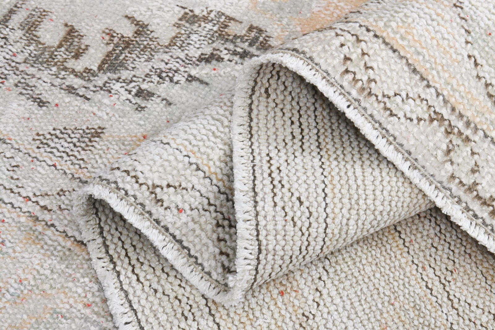 7'1x10'8 ft, VINTAGE AREA RUG: Title: 7'1x10'8 ft, VINTAGE AREA RUG Origin: Turkey Date/Period: 1960 - 1970 Materials: Wool And Cotton Size: Width: 7.1 feet Length: 10.8 feet Description: This Turkish one-of-a-kind Vintage Turkish