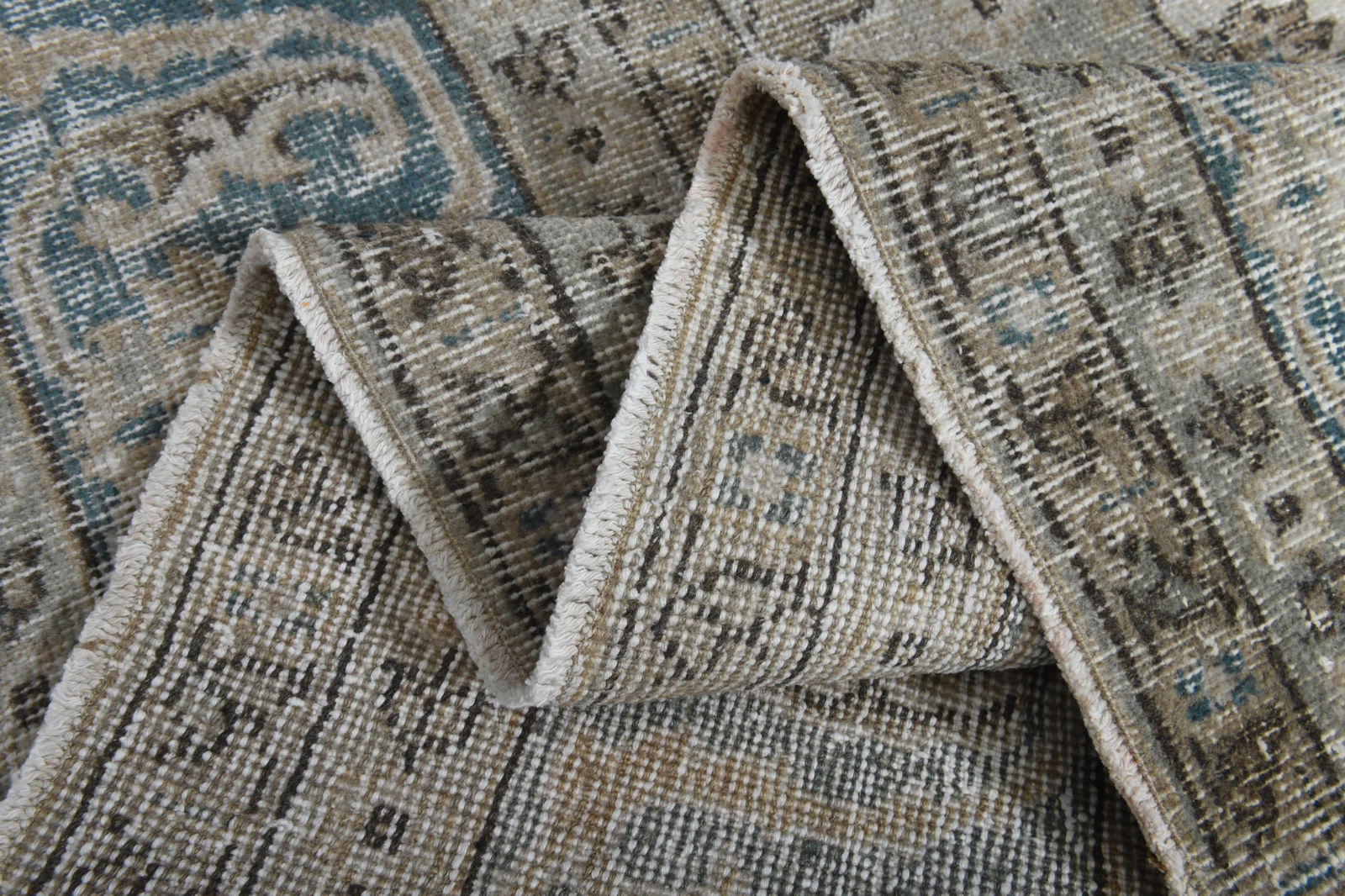 6'8x10'3 ft, ORANGE TURKISH RUG: Title: 6'8x10'3 ft, ORANGE TURKISH RUG Origin: Turkey Date/Period: 1960 - 1970 Materials: Wool And Cotton Size: Width: 6.8 feet Length: 10.3 feet Description: This Turkish one-of-a-kind Vintage Turkis