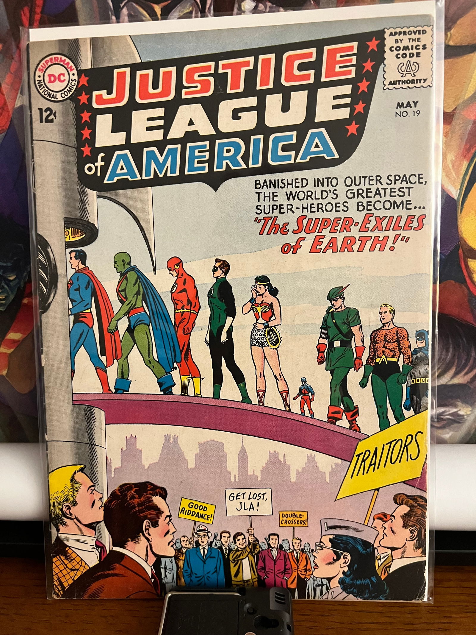 JLofA #19: Title: JLofA #19 Description: Dr. Destiny Apper. Date/Period: 1963 Materials: DC Comics Reserve: $90.00 Shipping: Domestic: Shipping rates are determined by destination International: Foreign shipping