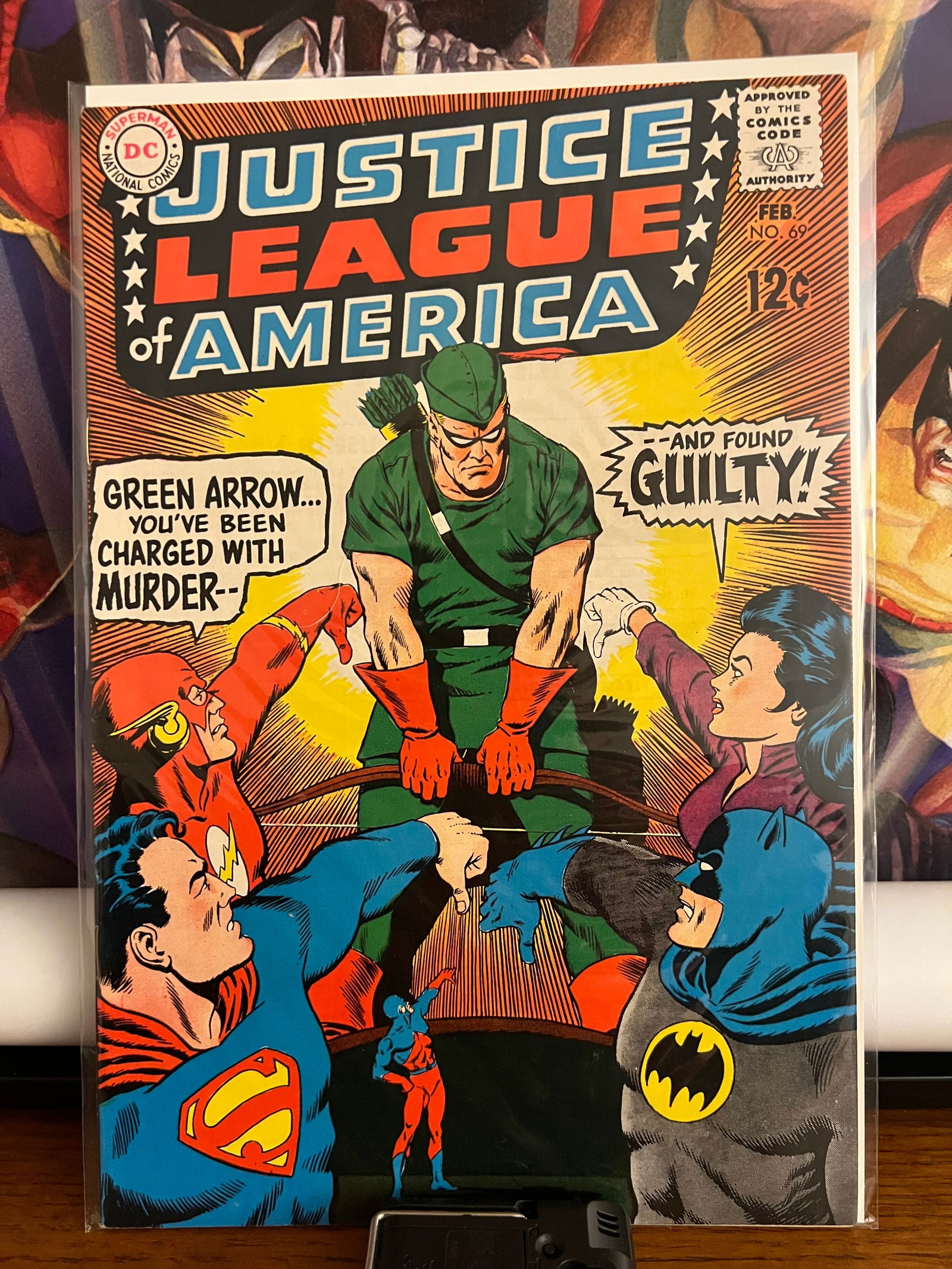 JLofA #69: Title: JLofA #69 Description: 1969 Materials: DC Comics Reserve: $75.00 Shipping: Domestic: Shipping rates are determined by destination International: Foreign shipping rates are determined by destina