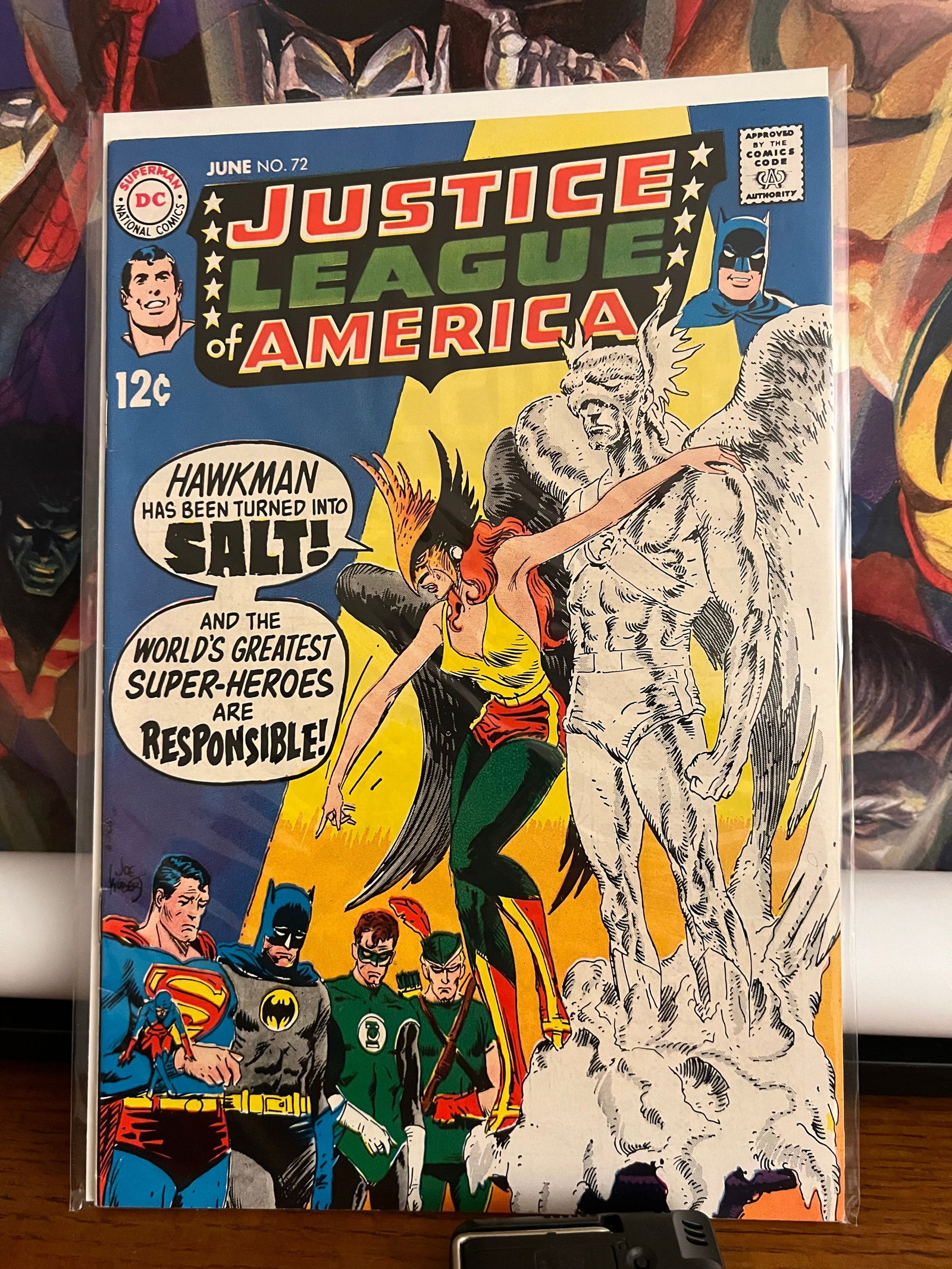 JLofA #72: Title: JLofA #72 Description: Joe Kubert cover art 1969 Materials: DC Comics Reserve: $90.00 Shipping: Domestic: Shipping rates are determined by destination International: Foreign shipping rates are