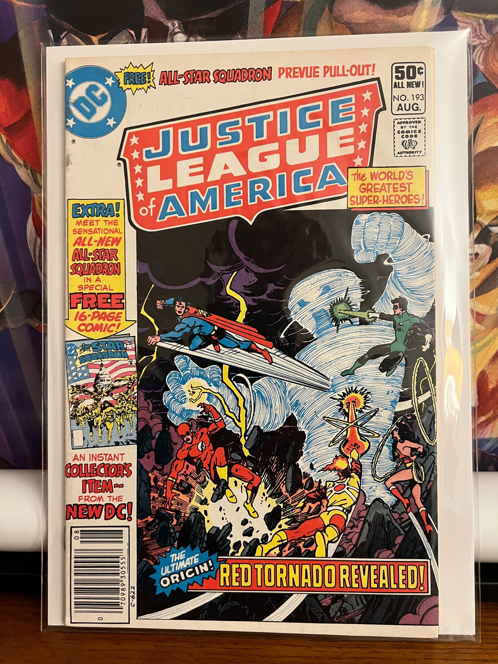 JLofA#193: Title: JLofA#193 Description: Origin of Red Tomato/1st. apper All Star Squad 1981 Materials: DC Comics Reserve: $12.00 Shipping: Domestic: Shipping rates are determined by destination International: F