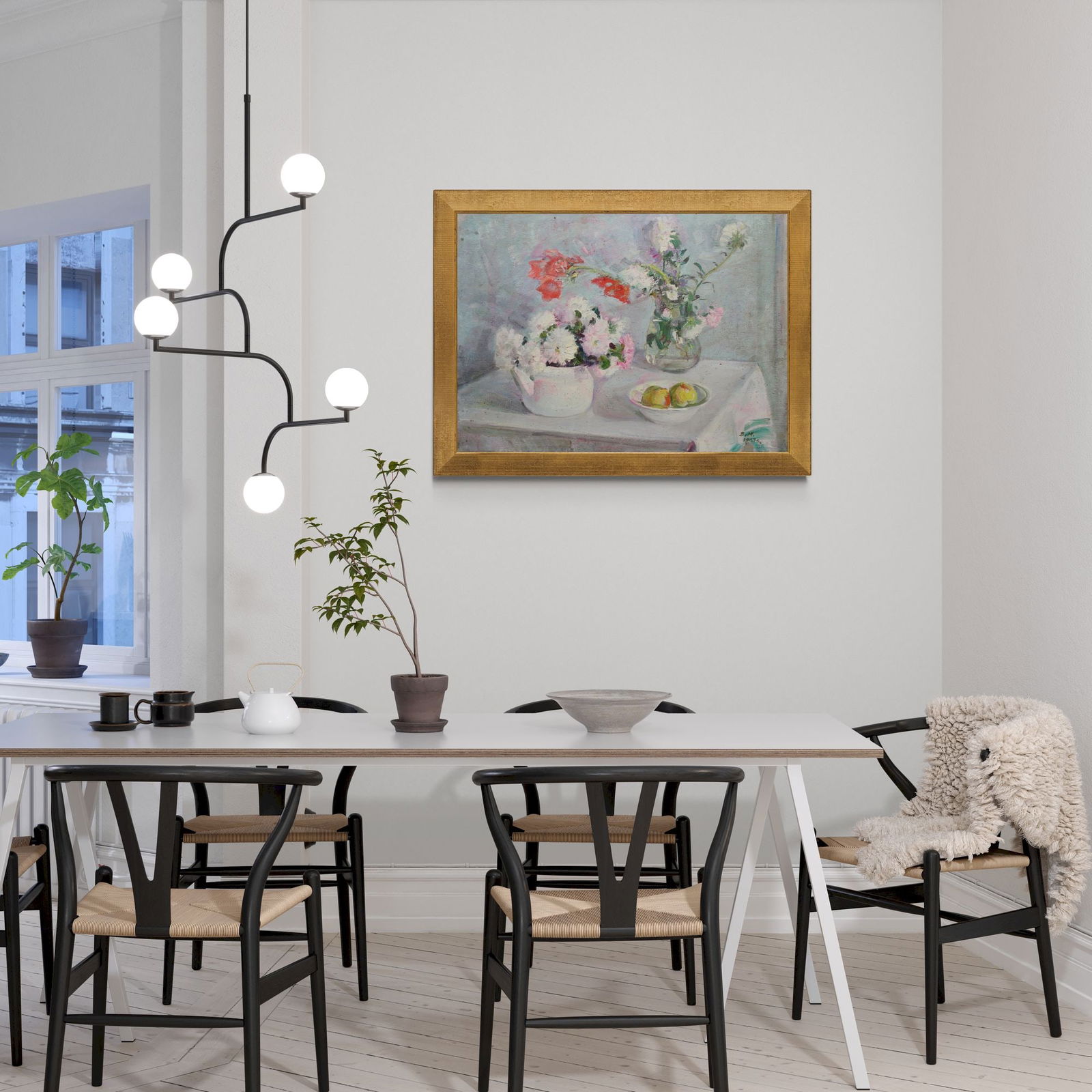 Makatukha Vasyl (Ukrainian artist), "Still life with flowers", oil on canvas - 2