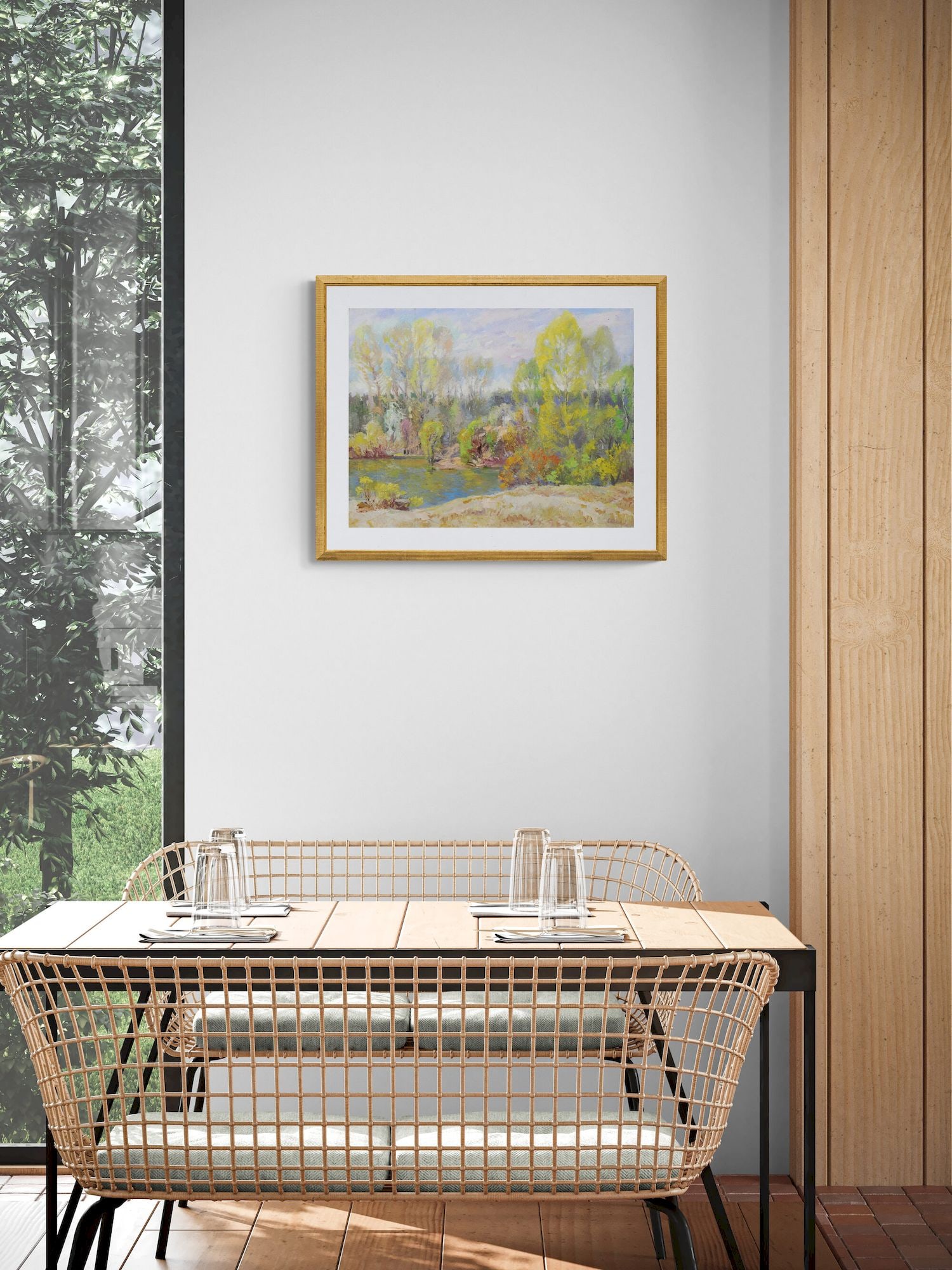 Mynka Olexandr (Ukrainian artist), "Spring in Zhukivka", oil on canvas - 2