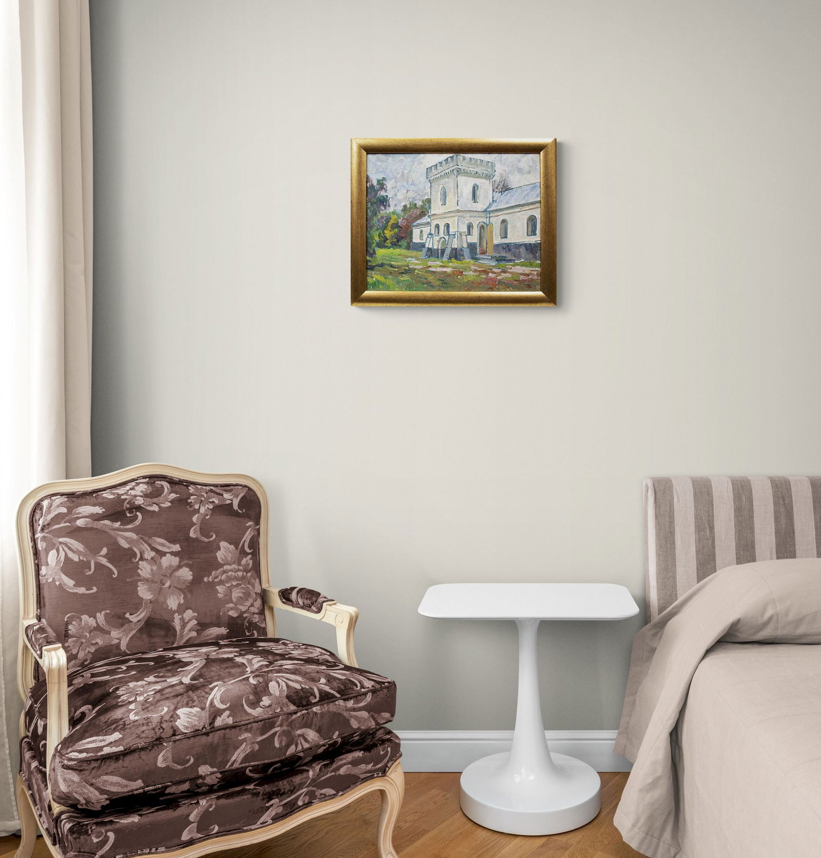 Mynka Olexandr (Ukrainian artist), "Fortress", oil on cardboard - 2