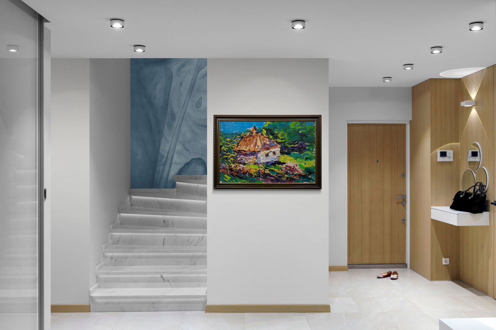 Dupliy Sergiy (Ukrainian artist), "Country house", oil on canvas - 2