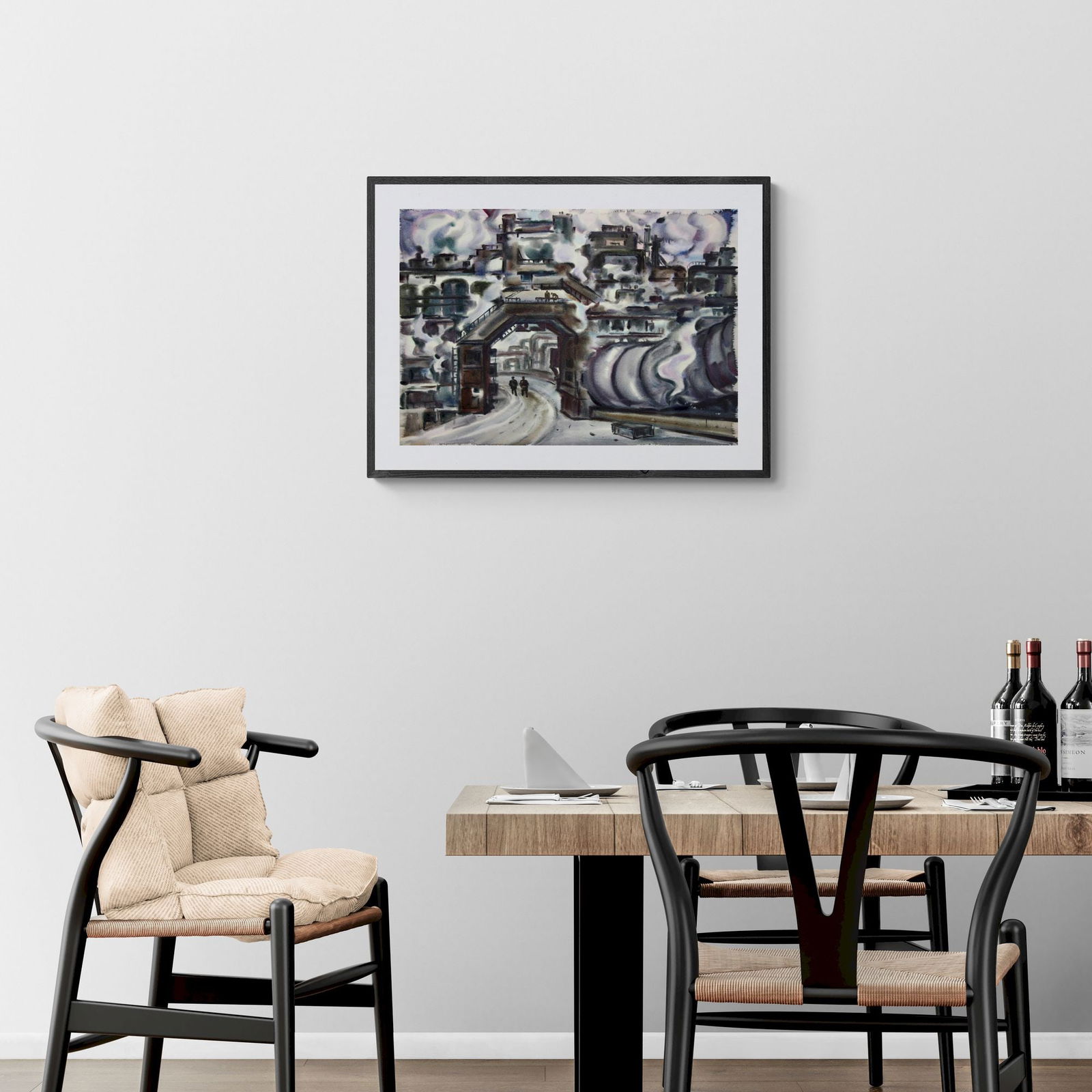 Kirilkov Valentin (Ukrainian artist), "Krivorozhstal" series", watercolor on paper - 2