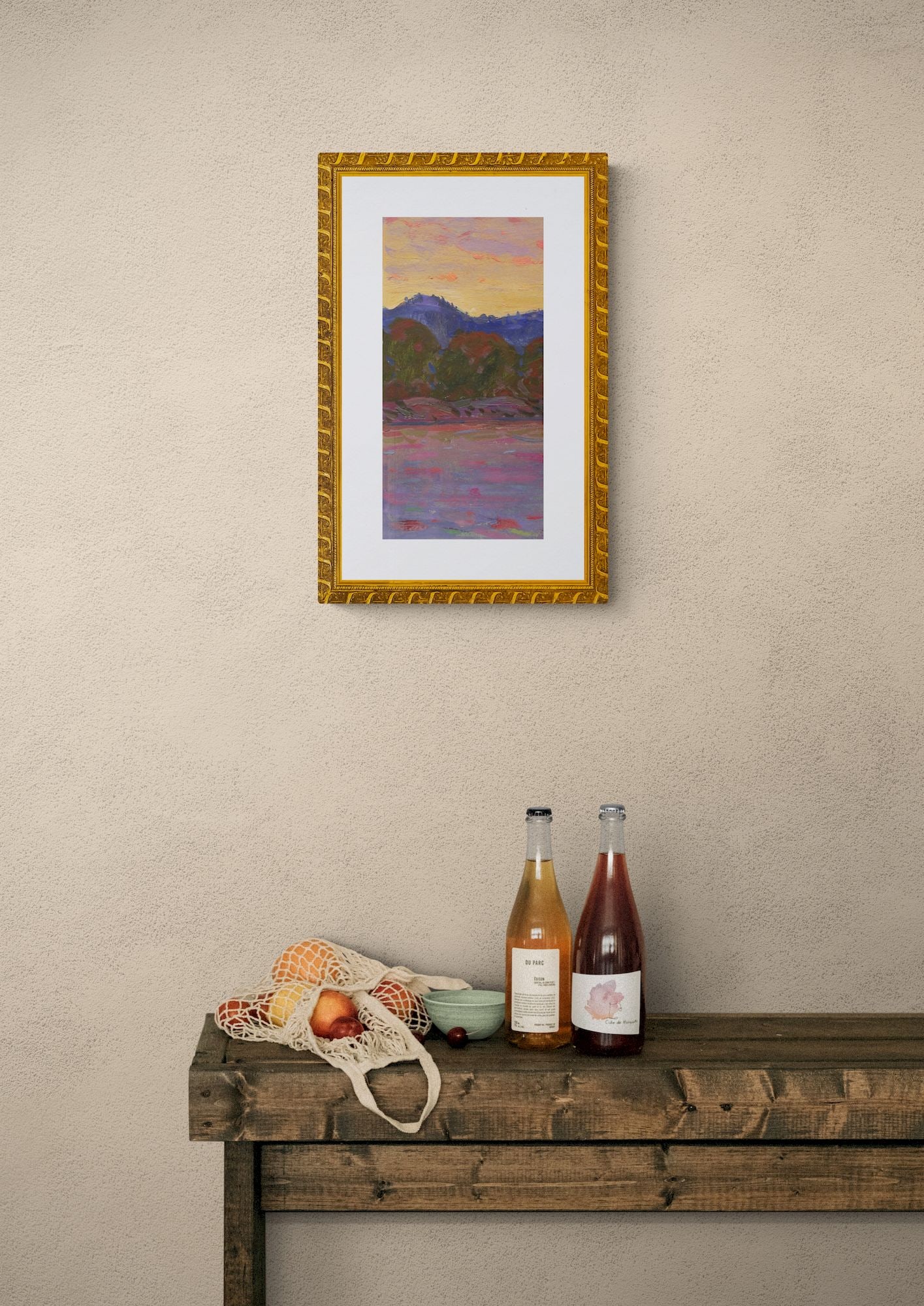 Tyukha Ivan (Ukrainian artist), "Sunset", oil on cardboard - 2