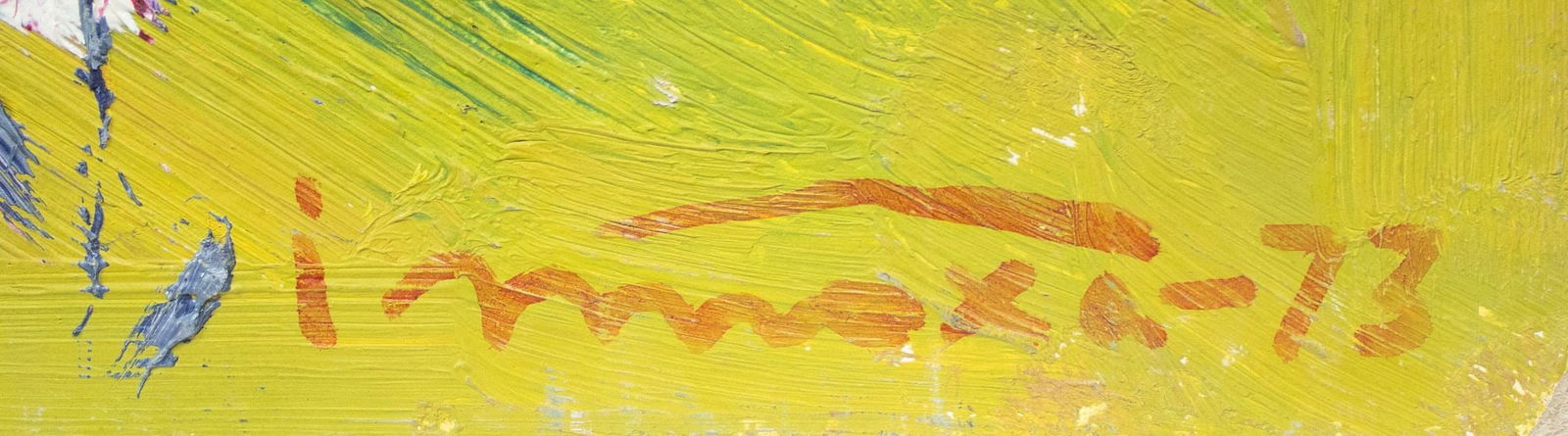 Tyukha Ivan (Ukrainian artist), "Flowering meadow", oil on cardboard - 3