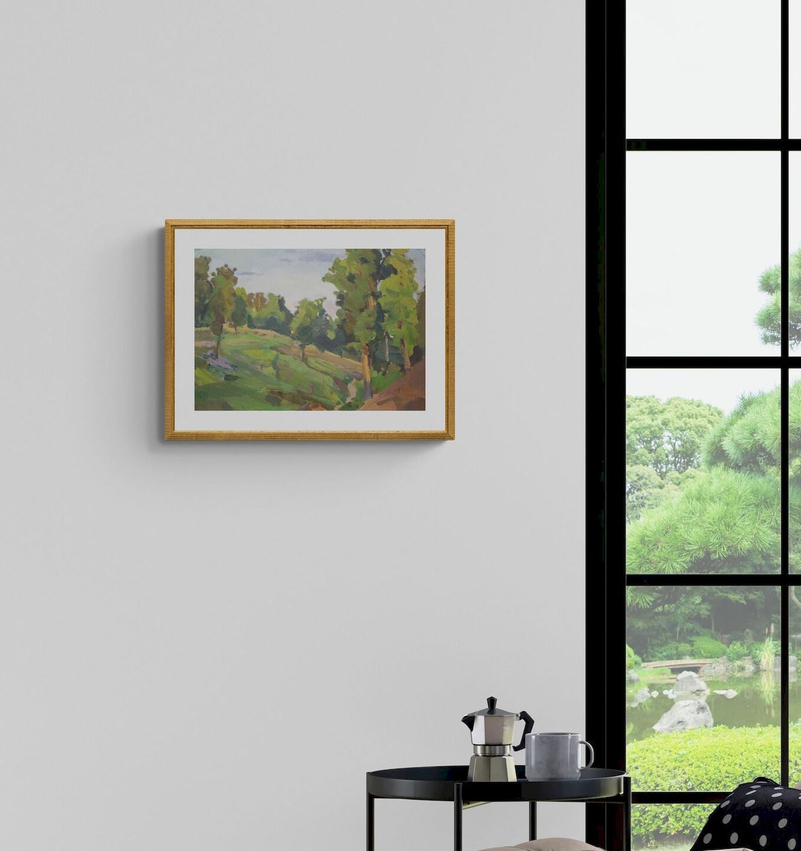 Hantman Moses (Ukrainian artist), "Warm evening", oil on cardboard - 2