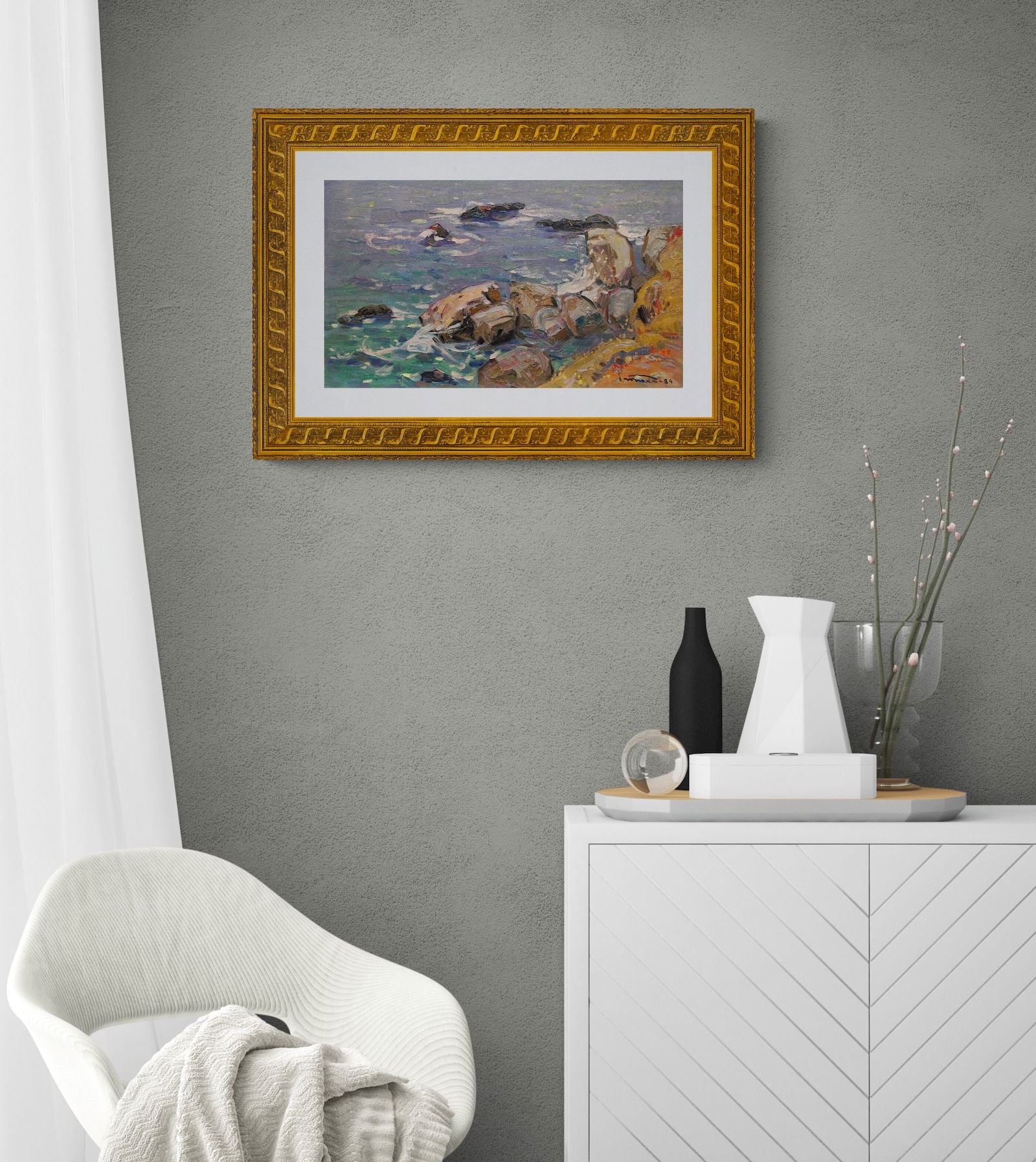 Tyukha Ivan (Ukrainian artist), "Artek", oil on cardboard - 2