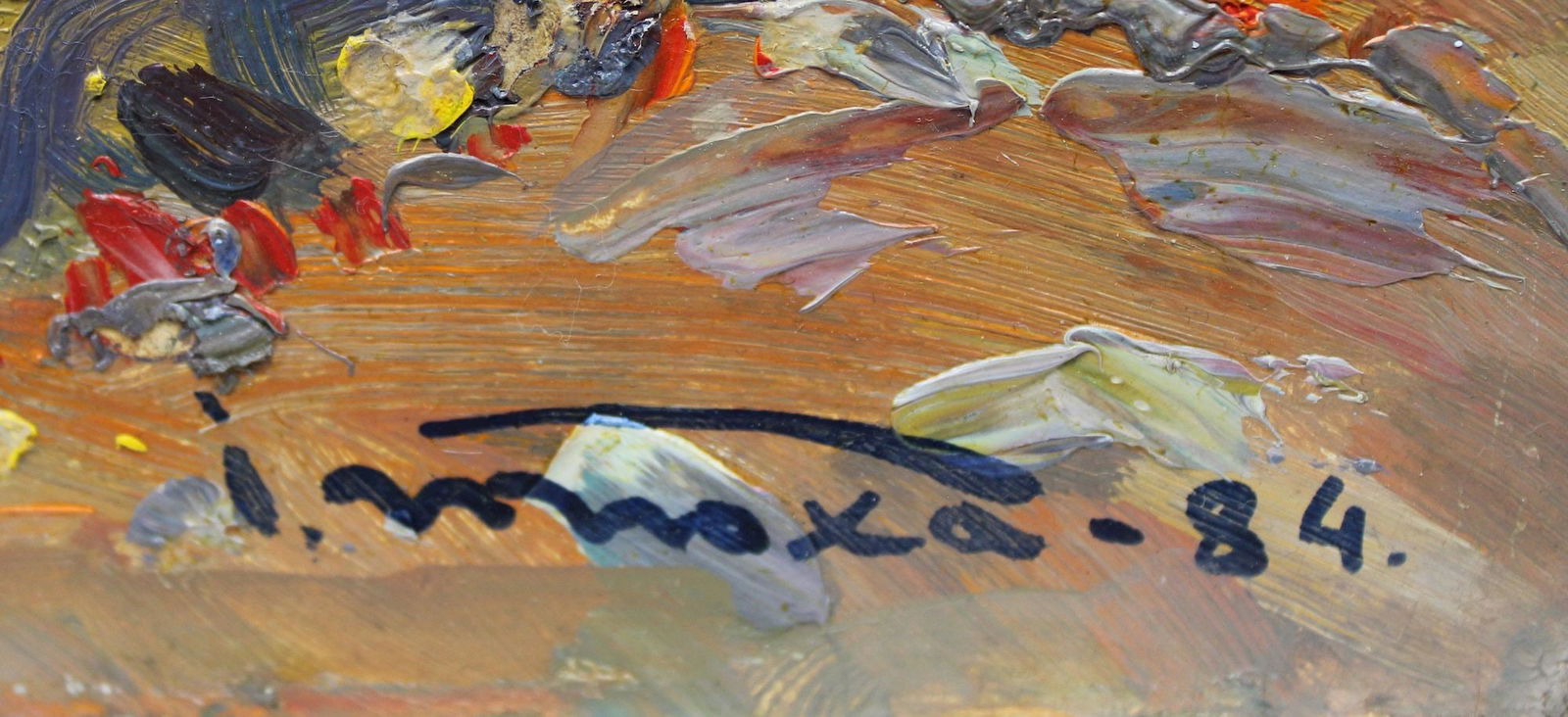 Tyukha Ivan (Ukrainian artist), "Artek", oil on cardboard - 3