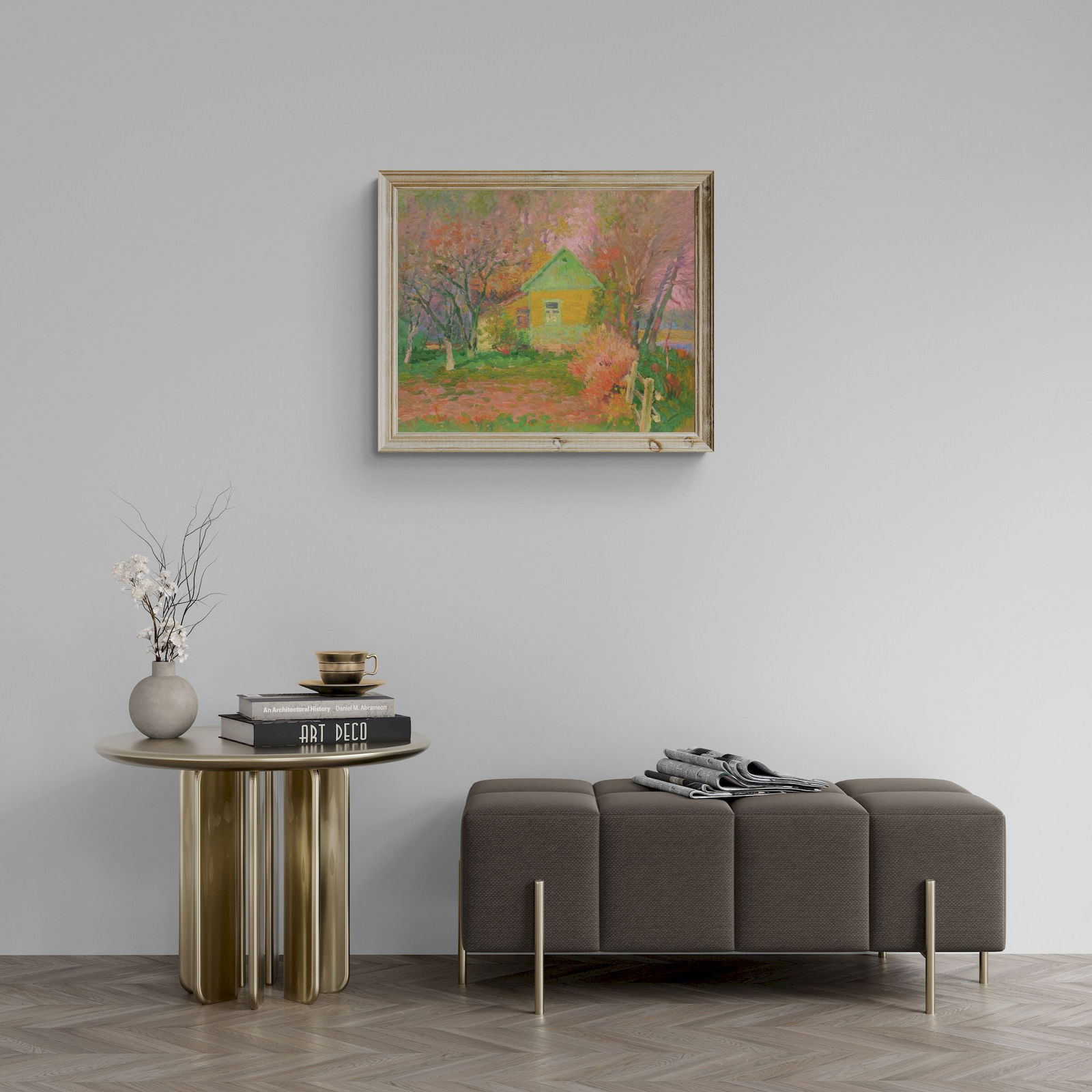 Mynka Olexandr (Ukrainian artist), "From the Yalta-81 series", oil on cardboard - 2