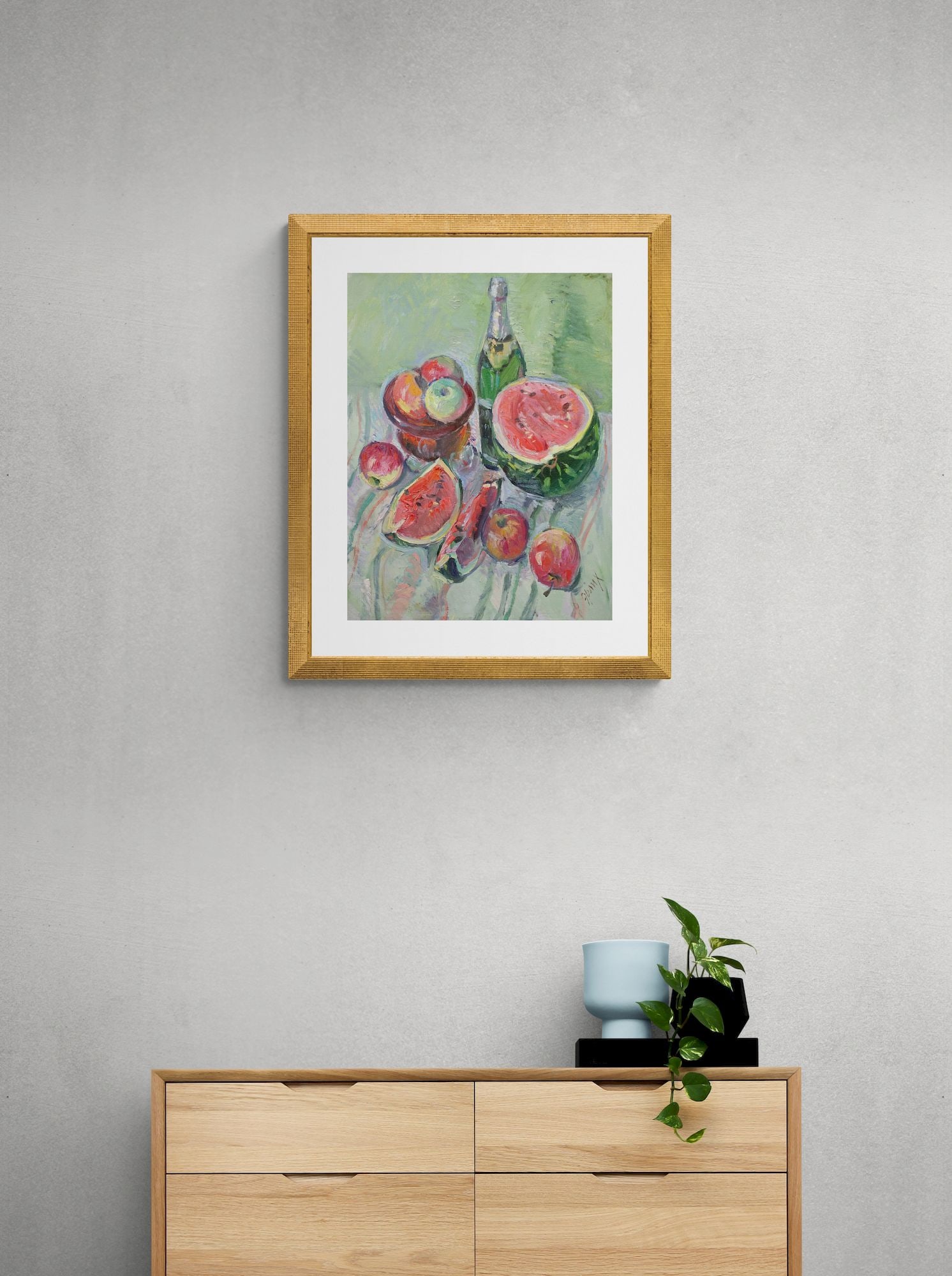 Erlih Volodymyr (Ukrainian artist), "Still life with apples", oil on canvas - 2