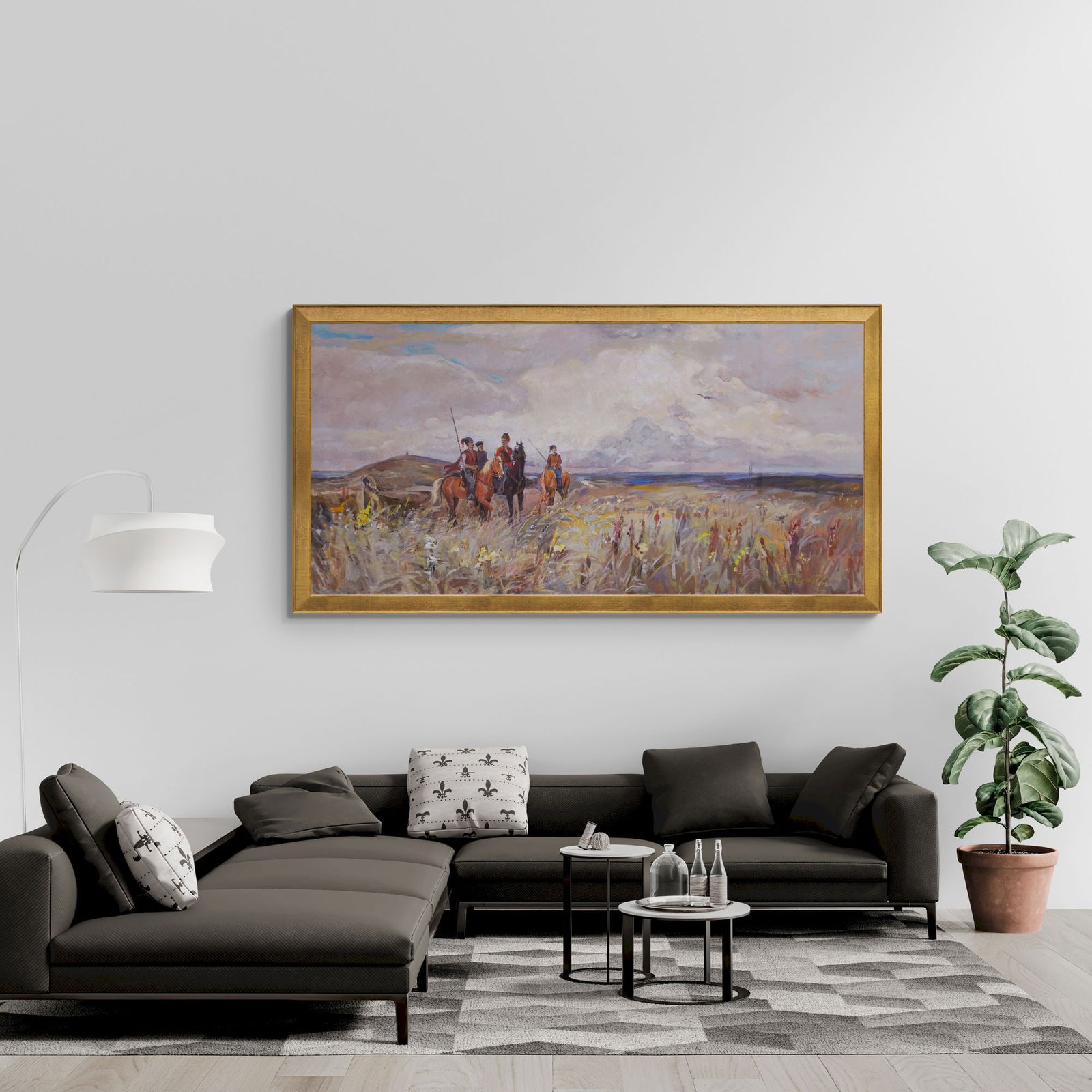 Babentsov Vіktor (Ukrainian artist), "Cossacks in the field", oil on canvas - 2