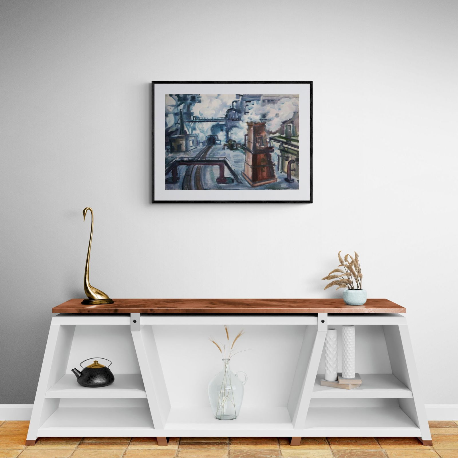 Kirilkov Valentin (Ukrainian artist), "Krivorozhstal" series", watercolor on paper - 2