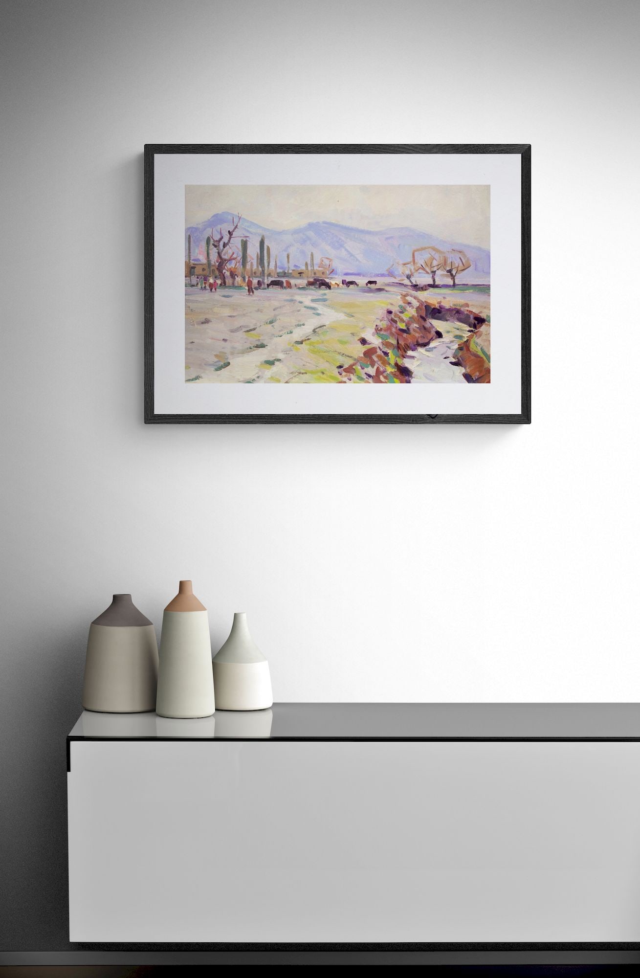 Tyukha Ivan (Ukrainian artist), "Irrigation ditch", oil on cardboard - 2