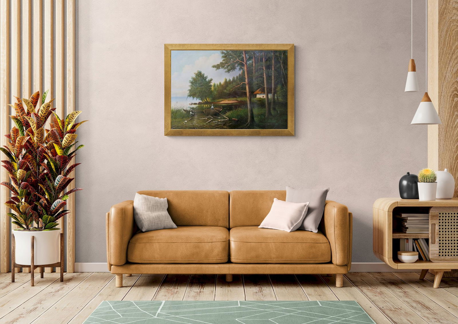 Yekimenko (Ukrainian artist), "Fisherman", oil on canvas - 2