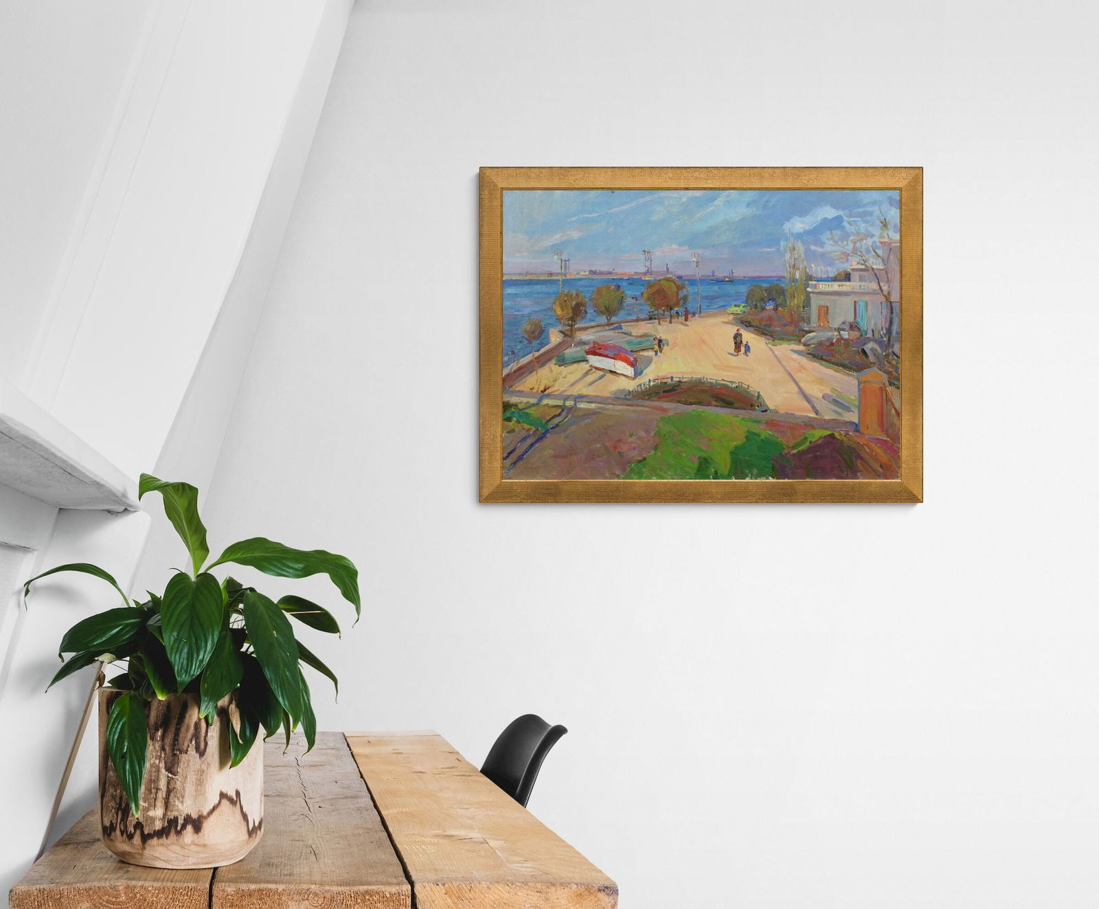 Kudryavtsev Leonid (Ukrainian artist), "Water station of the Petrovsky factory", oil on canvas - 2