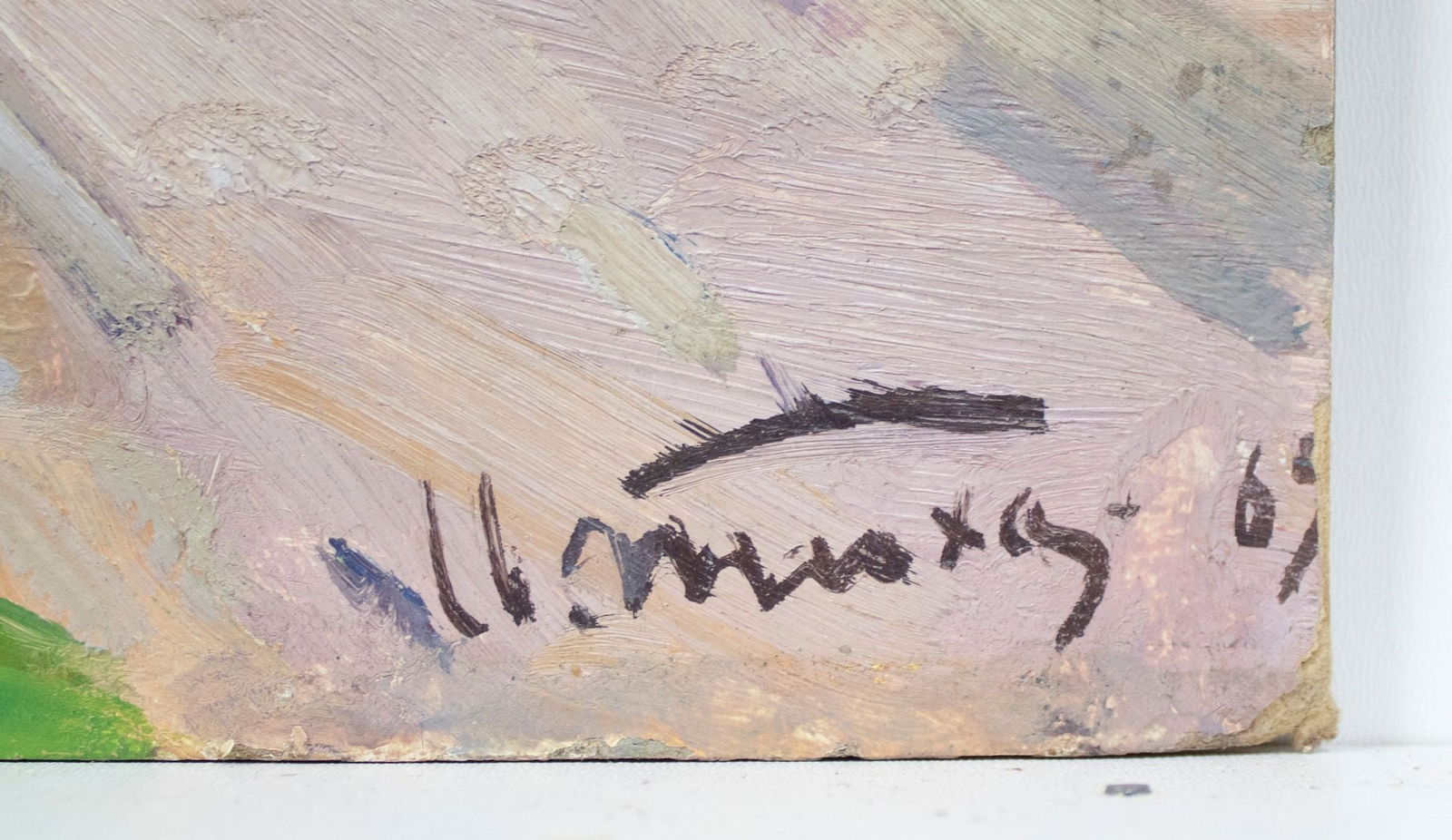 Tyukha Ivan (Ukrainian artist), "Meadow", oil on cardboard - 3