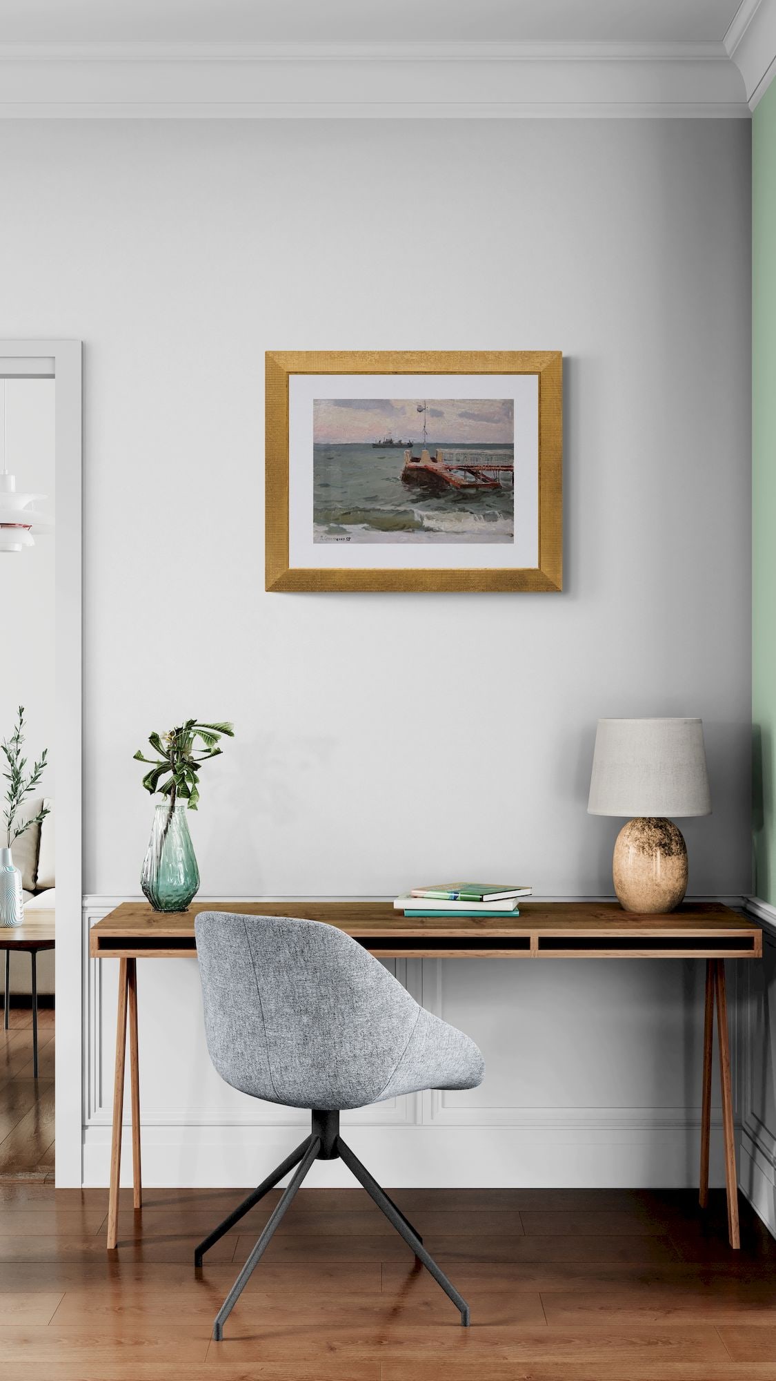 Stolyarenko Petro (Ukrainian artist), "Berth", oil on cardboard - 2