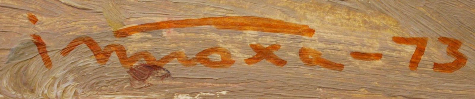 Tyukha Ivan (Ukrainian artist), "A walk by the river", oil on cardboard - 2