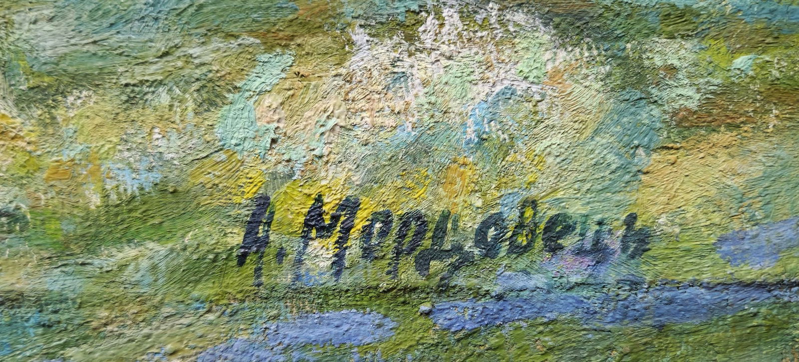 Mordovets Andriy (Ukrainian artist), "Desna river near Chernihiv city", oil on canvas - 3