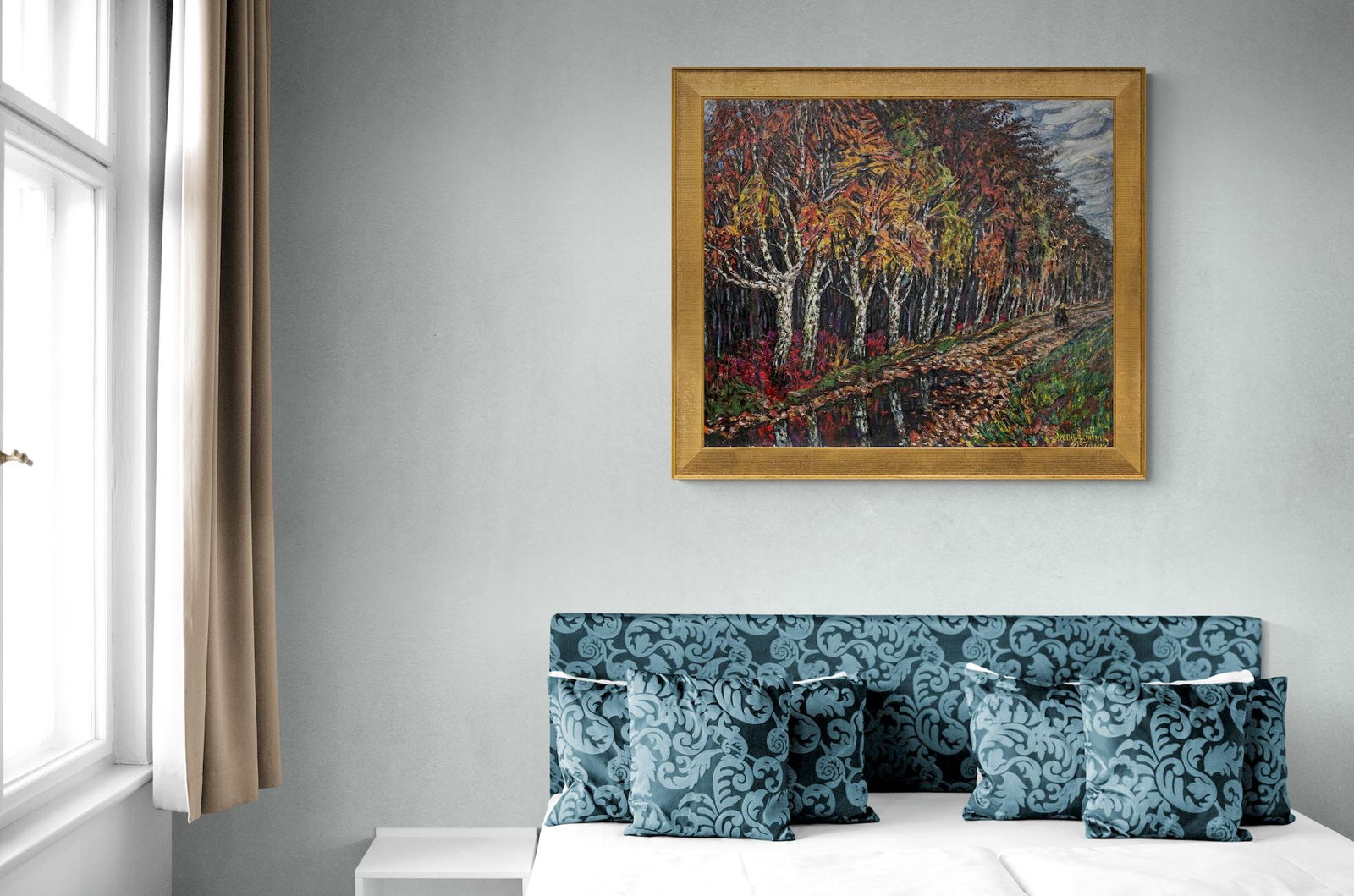 Litvinov Oleksiy (Ukrainian artist), "The sadness of autumn days", oil on canvas - 2