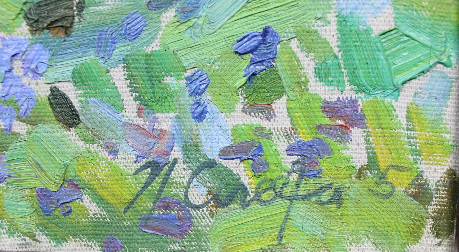 Slyota Petro (Ukrainian artist), "Flowers bloomed", oil on canvas - 3