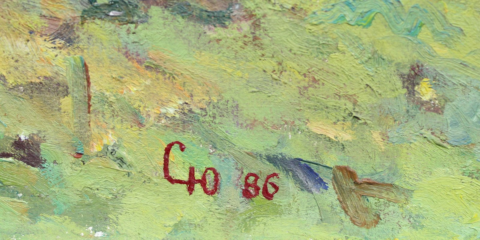 Sorokoletov Yuri (Ukrainian artist), "In the park", oil on canvas - 3