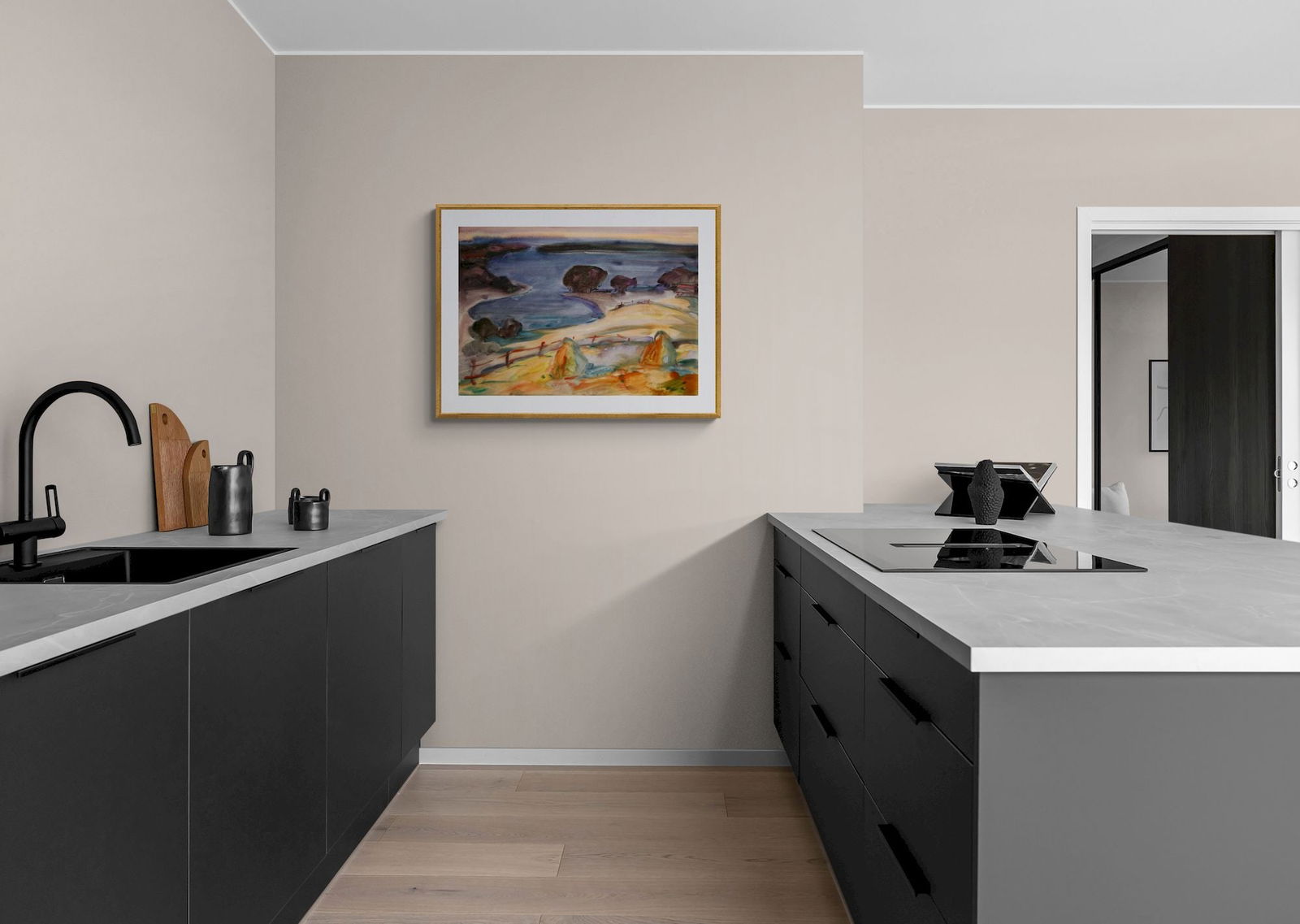 Kirilkov Valentin (Ukrainian artist), "Haystack", watercolor on paper - 2