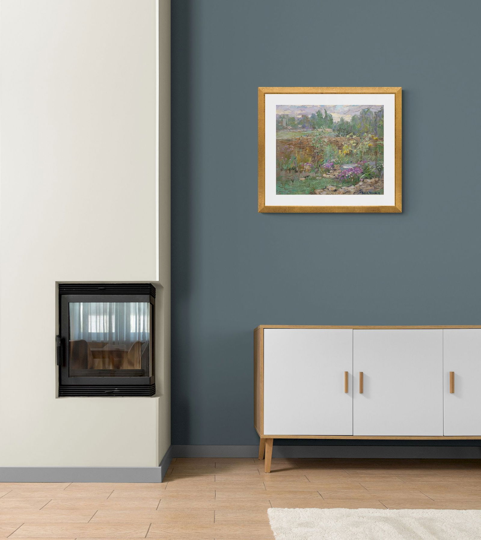 Yeremin Boris (Ukrainian artist), "Near the fence", oil on canvas - 2