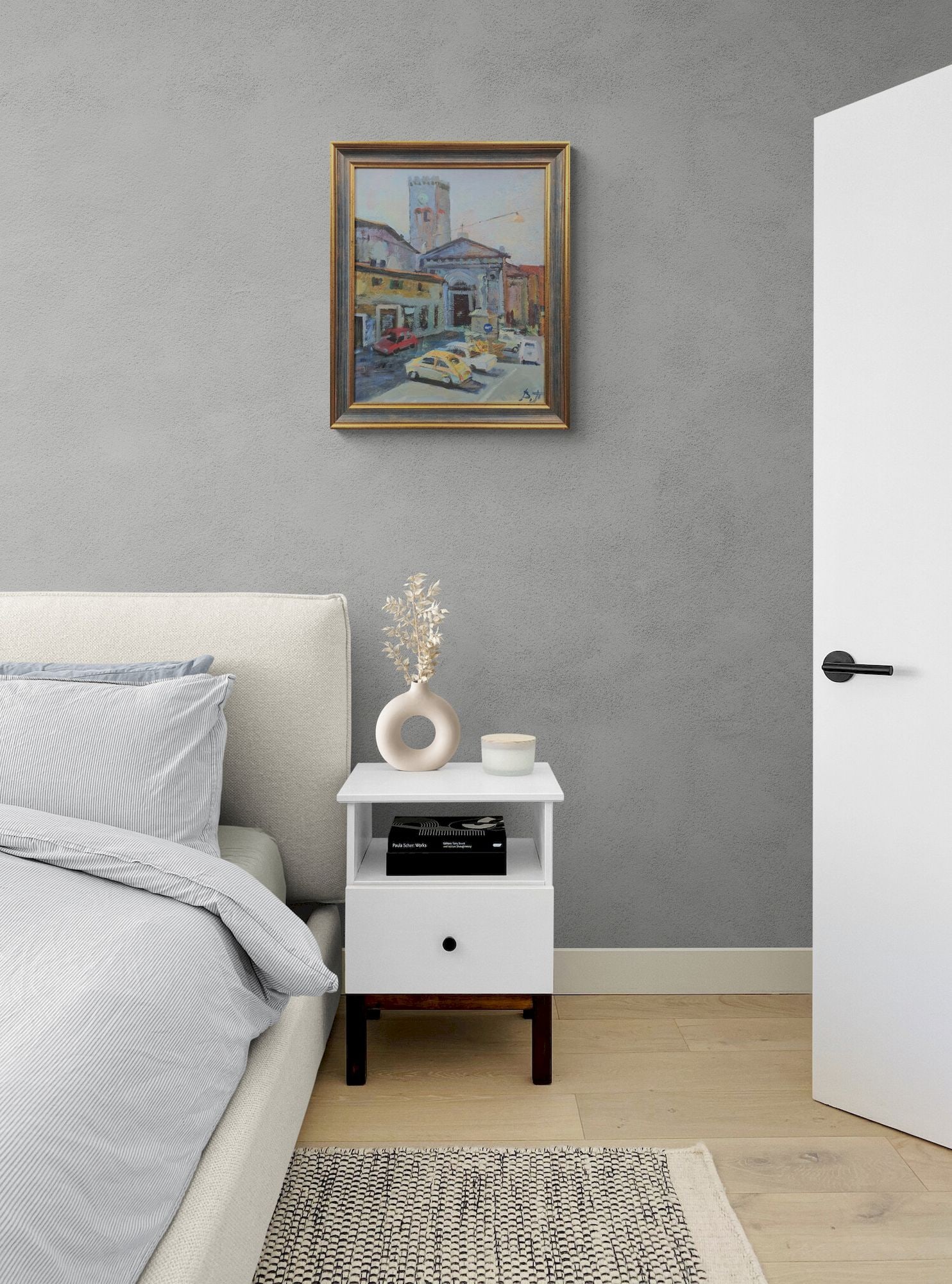 Unidentified (Ukrainian artist), "Italy", oil on cardboard - 2