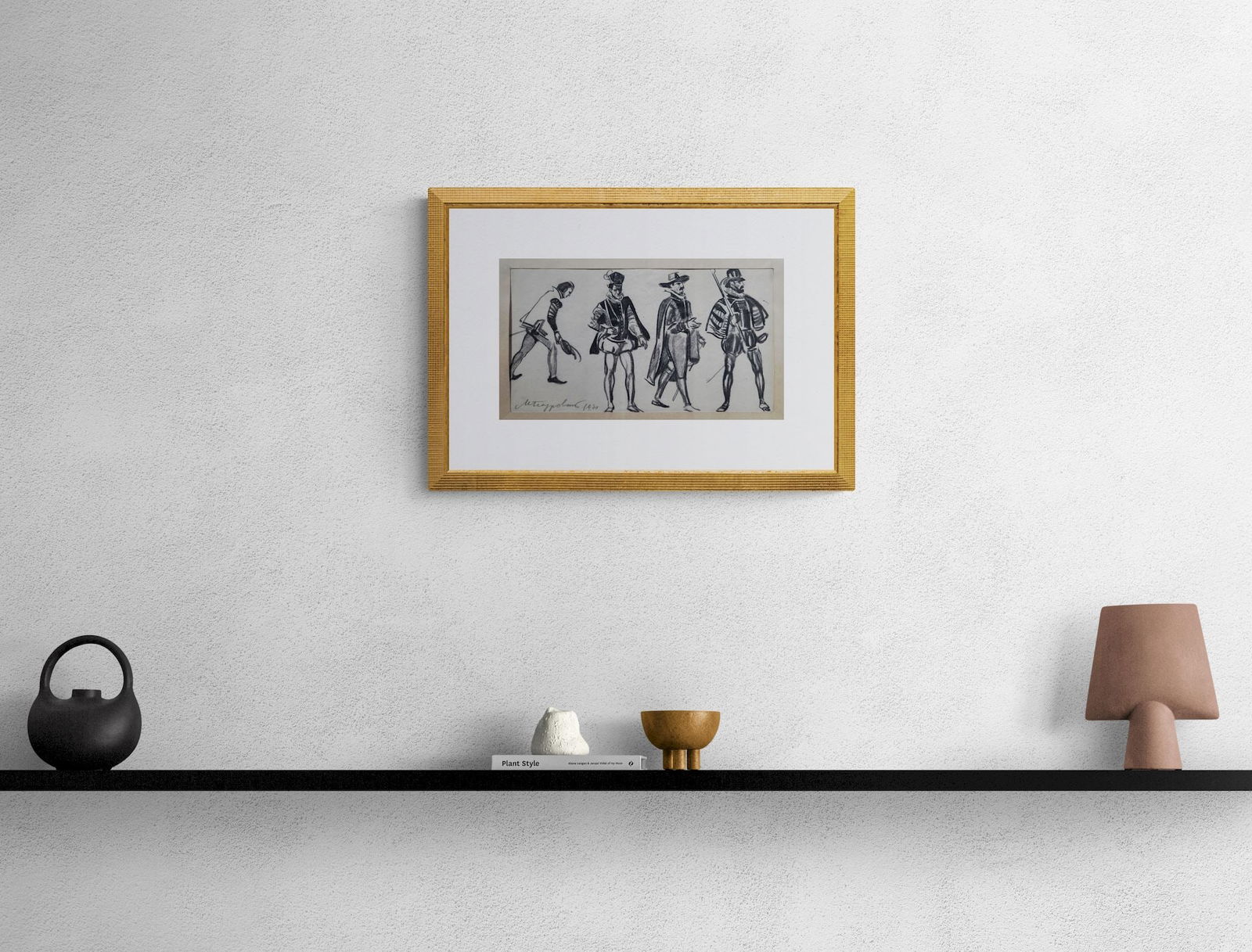 Turovsky Mykhaylо (Ukrainian artist), "Musketry", pencil on paper - 2