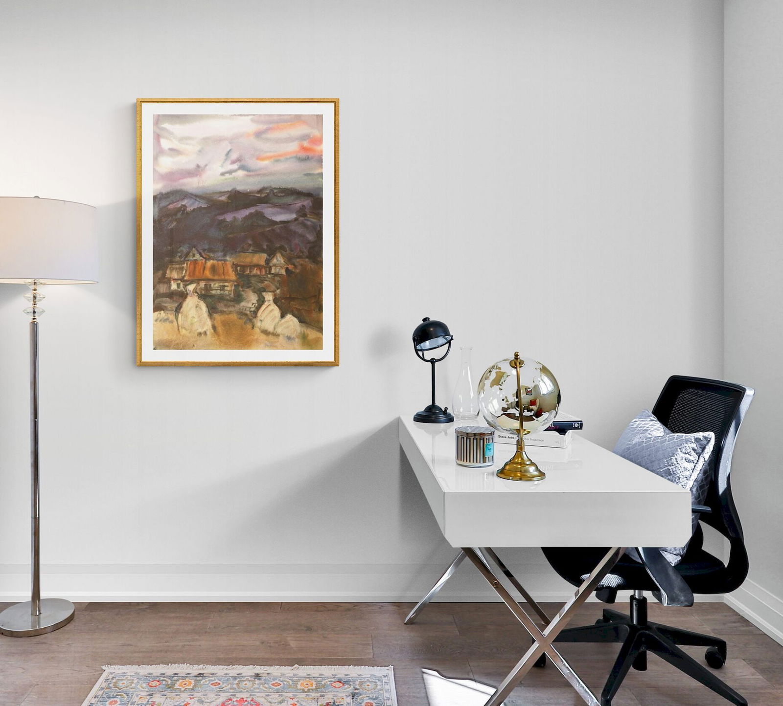 Mynka Olexandr (Ukrainian artist), "Before the storm", watercolor on paper - 2