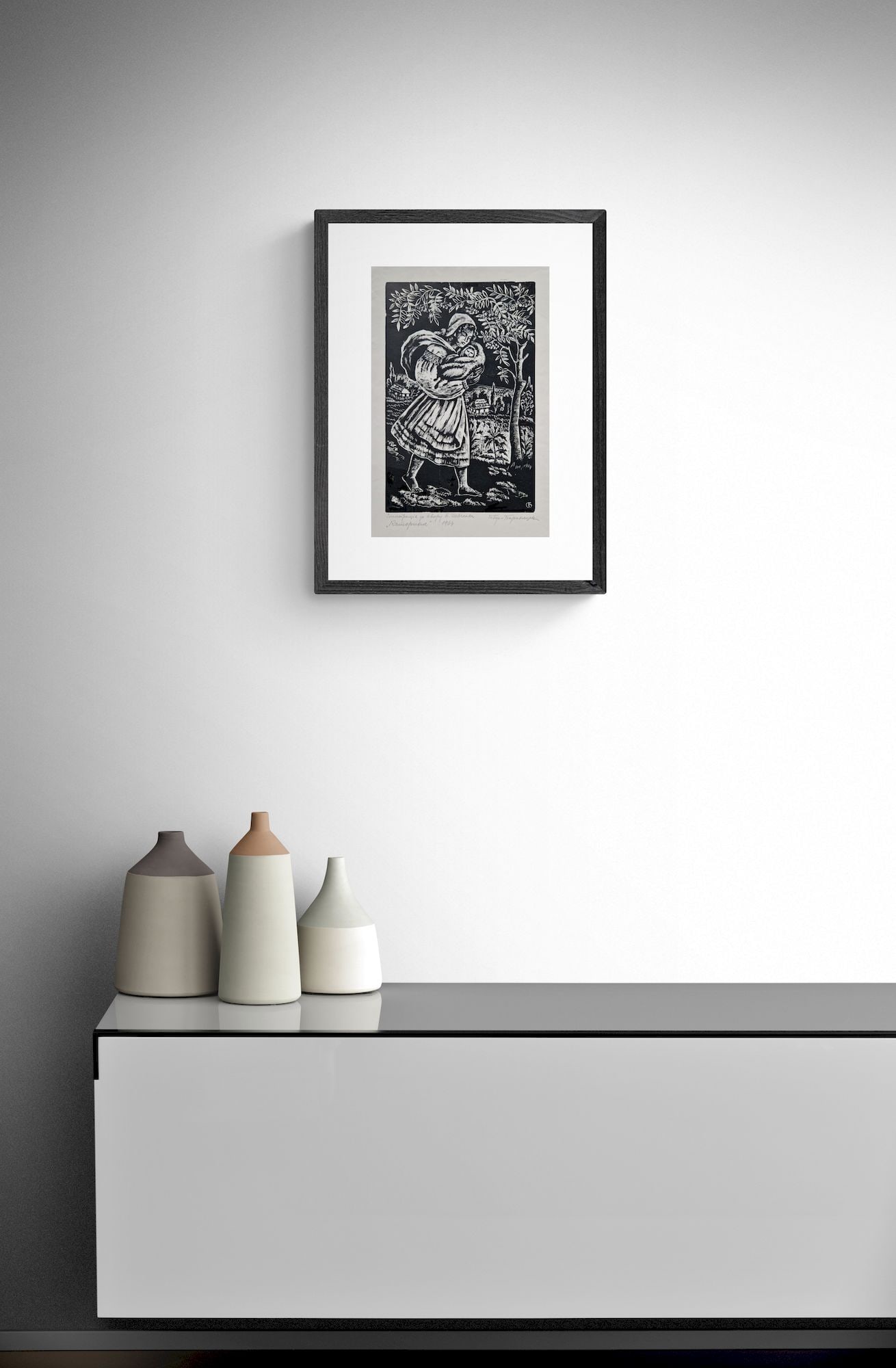 Gebus-Baranetska Stefania (Ukrainian artist), "Illustration to the Shevchenkos` work "Catherine", - 2