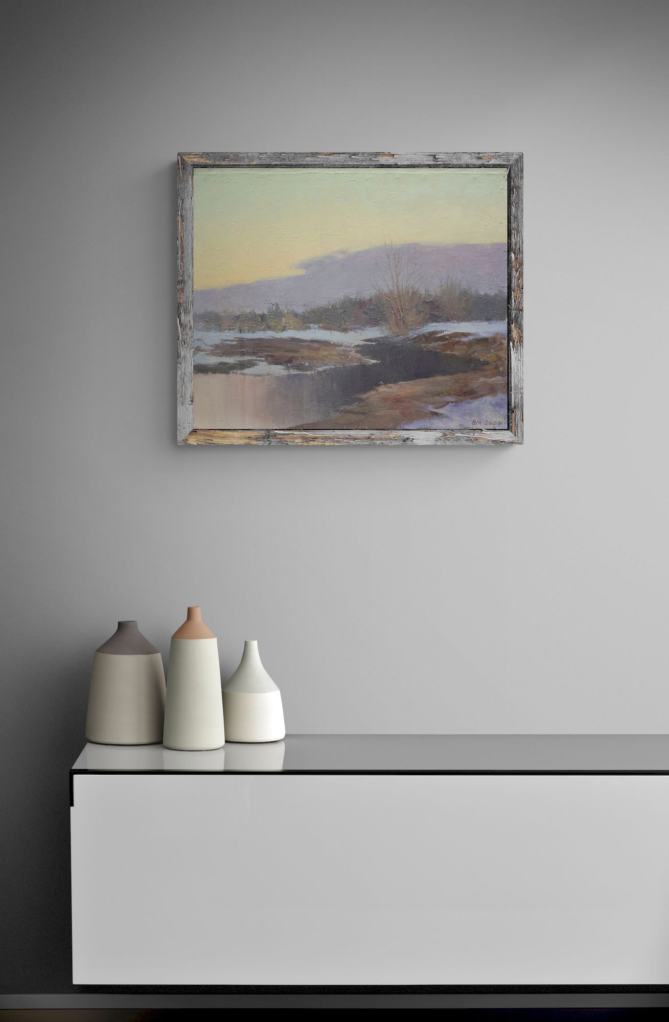 Mishnev Viktor (Ukrainian artist), "Thaw", oil on canvas - 2