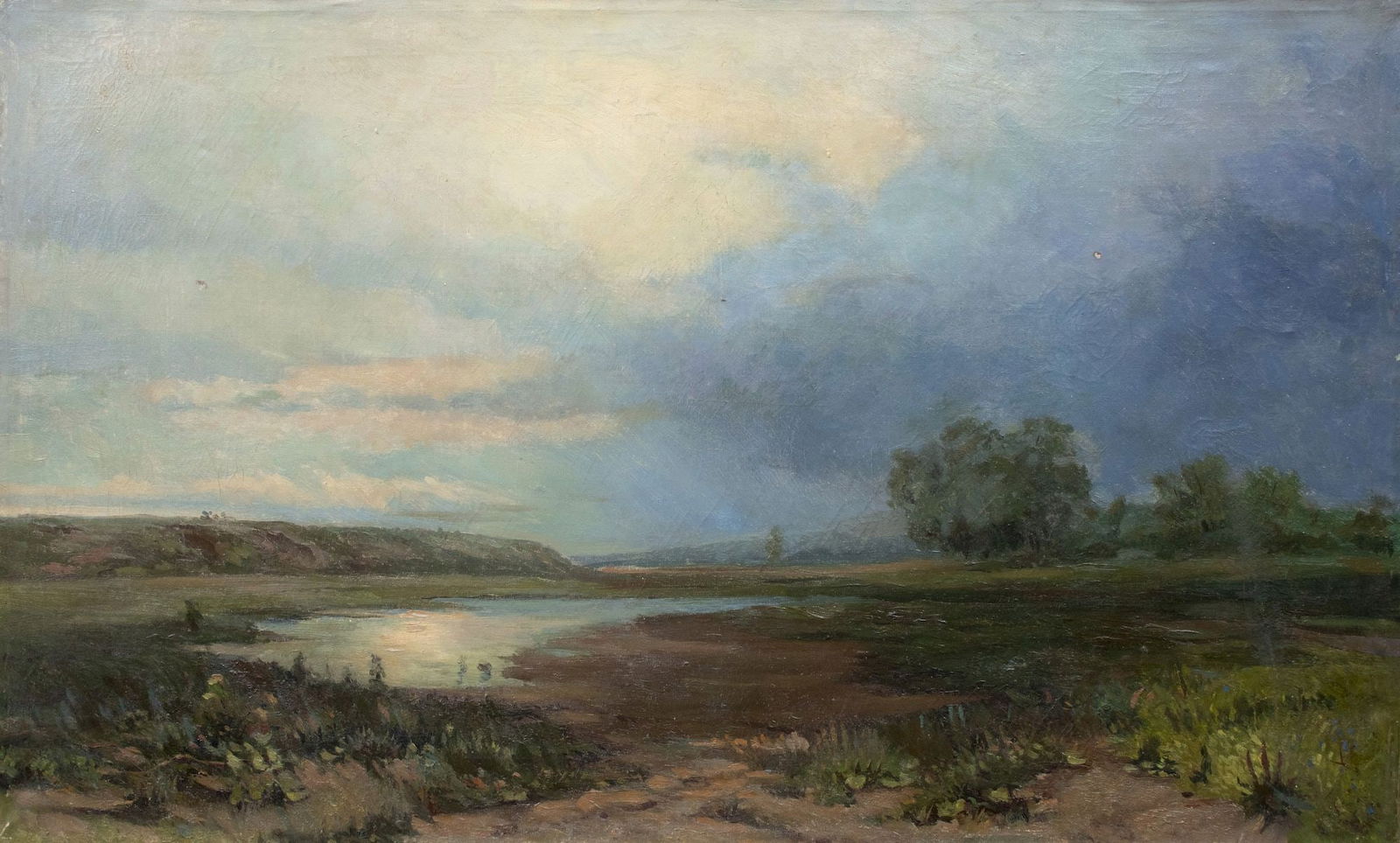 Marynychenko Grigory (Ukrainian artist), "Wet meadow (copy of F.A. Vasilev)", oil on canvas (1 of 4)