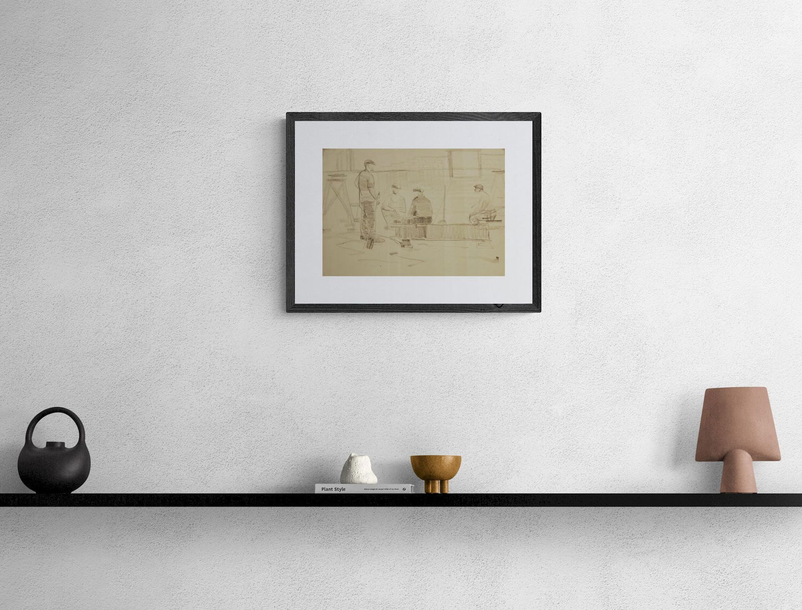 Mynka Olexandr (Ukrainian artist), "Minute of rest", pencil on paper - 2