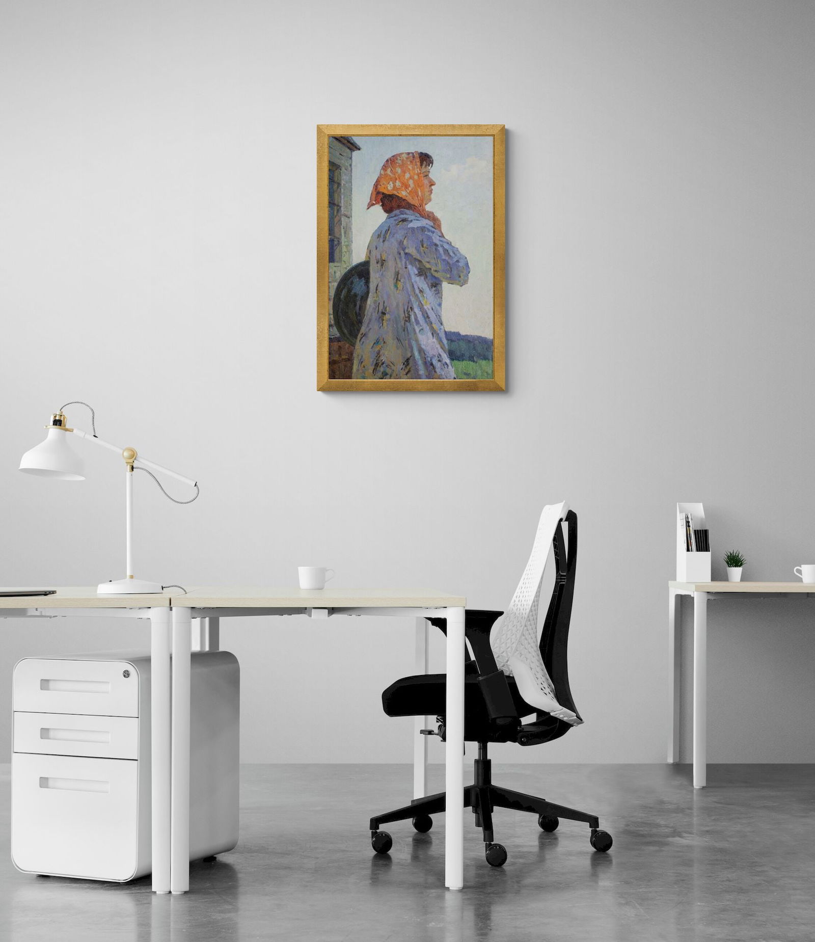 Zemskov Lev (Ukrainian artist), "Worker", oil on canvas - 2